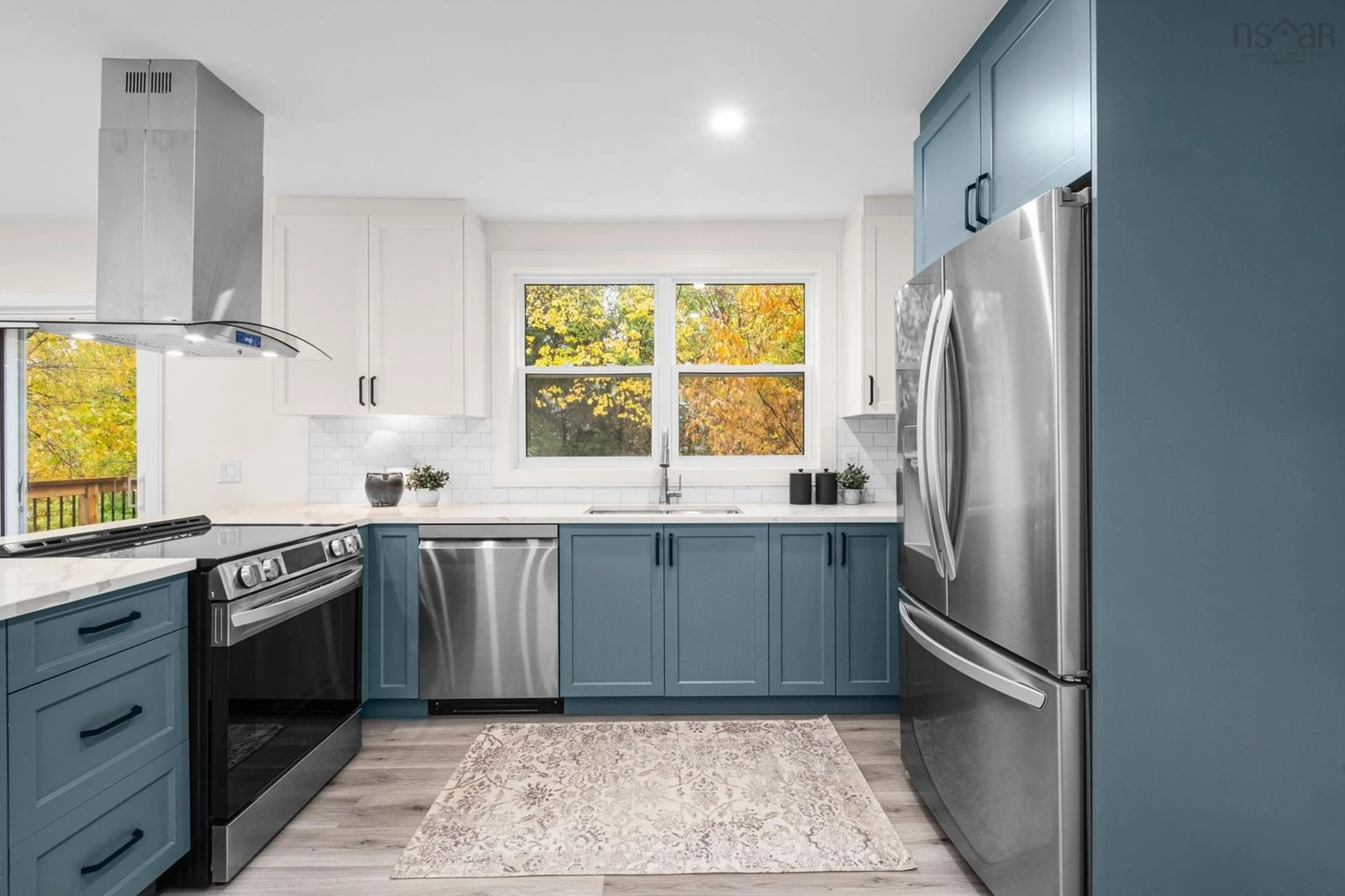 Contemporary kitchen, ceramic/tile floor for 534 St. Margaret's Bay Rd, Halifax Nova Scotia B3N 1K5