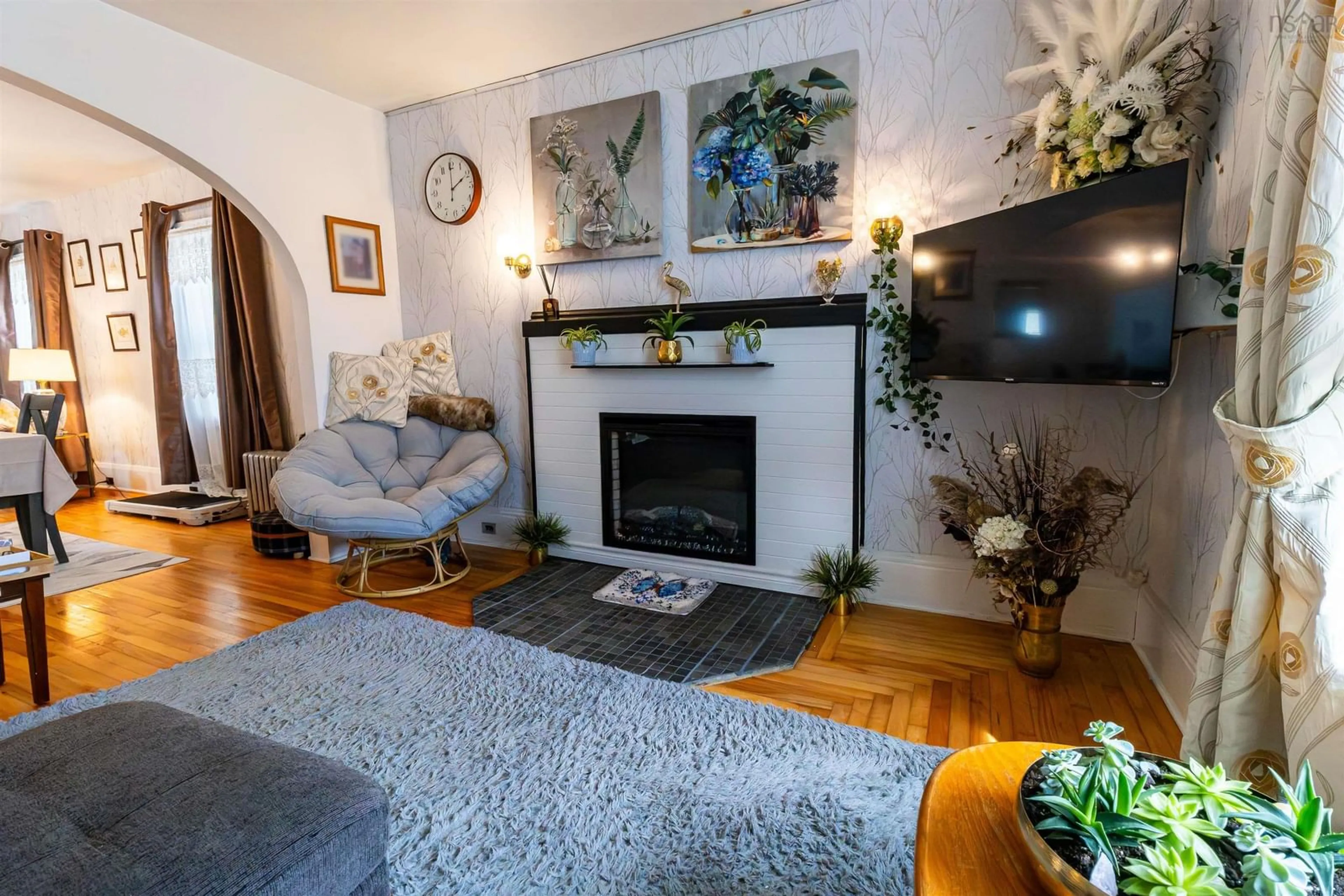 Living room with furniture, unknown for 8153 Highway 7, Sherbrooke Nova Scotia B0J 3C0