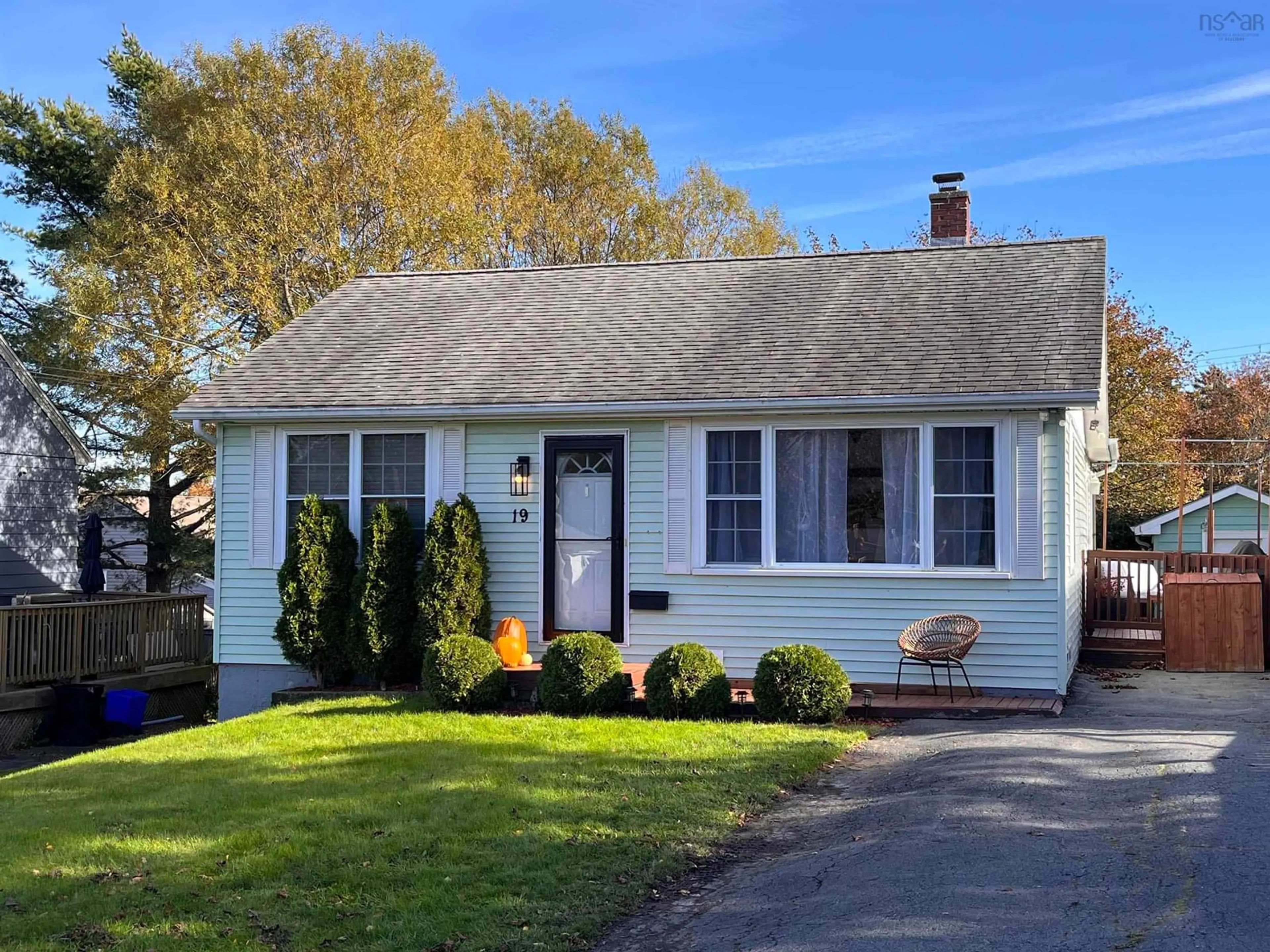 Home with vinyl exterior material, street for 19 Arvida Ave, Spryfield Nova Scotia B3R 1K7