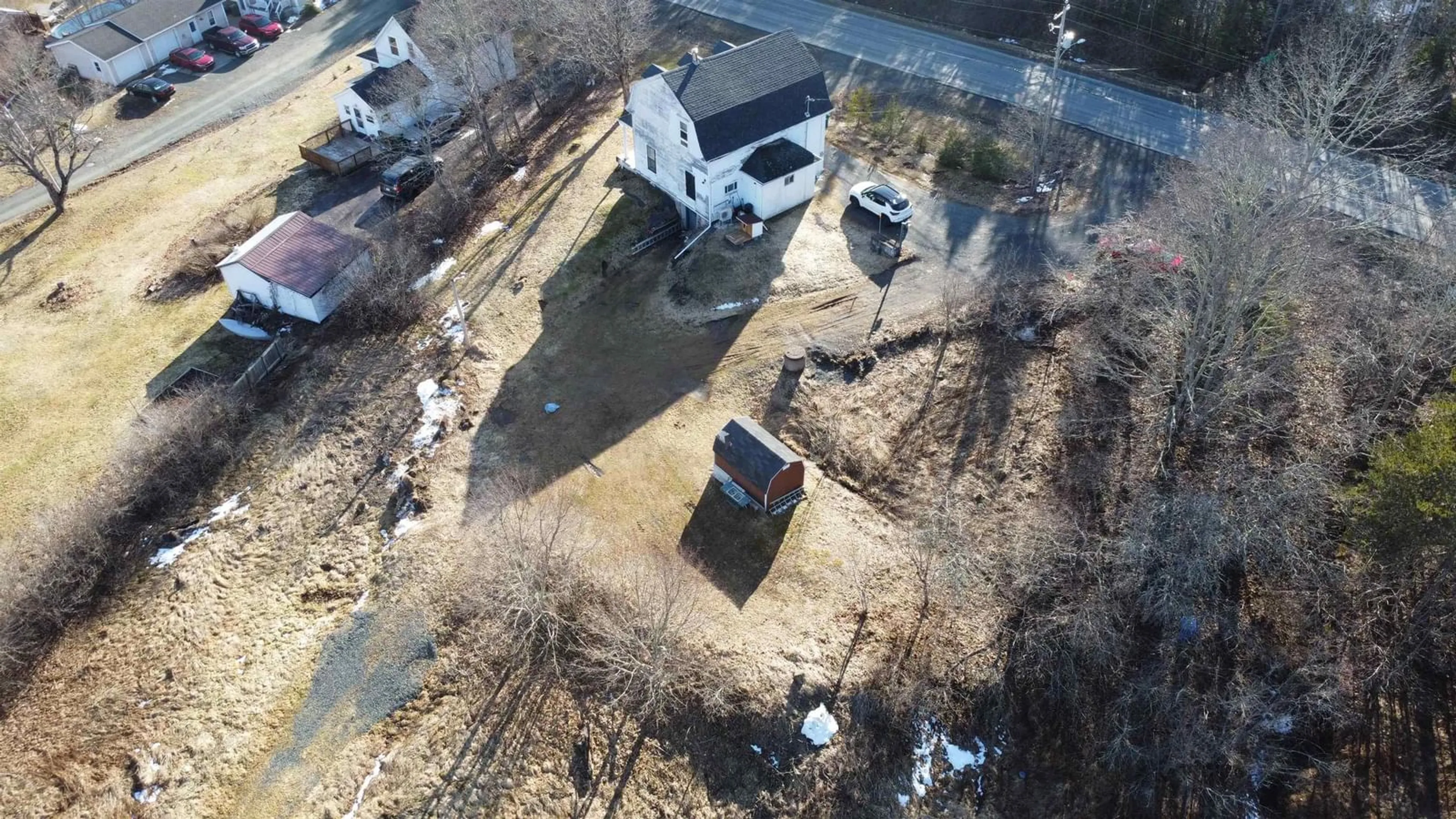 A pic from outside/outdoor area/front of a property/back of a property/a pic from drone, street for 5170 Stellarton Trafalgar Rd, Eureka Nova Scotia B0K 1B0