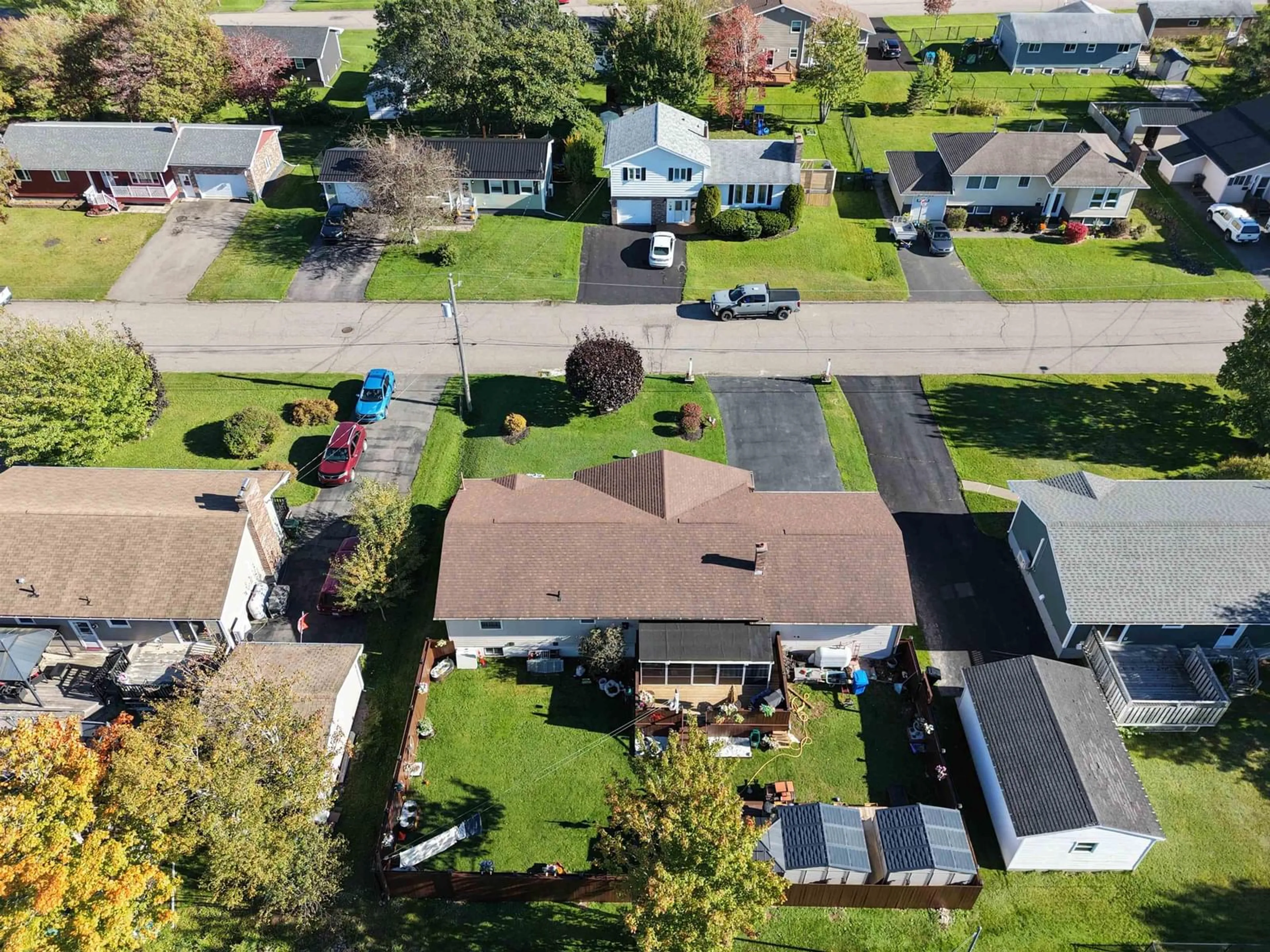 A pic from outside/outdoor area/front of a property/back of a property/a pic from drone, street for 24 Andrews Avenue, Coxheath Nova Scotia B1R 2H4