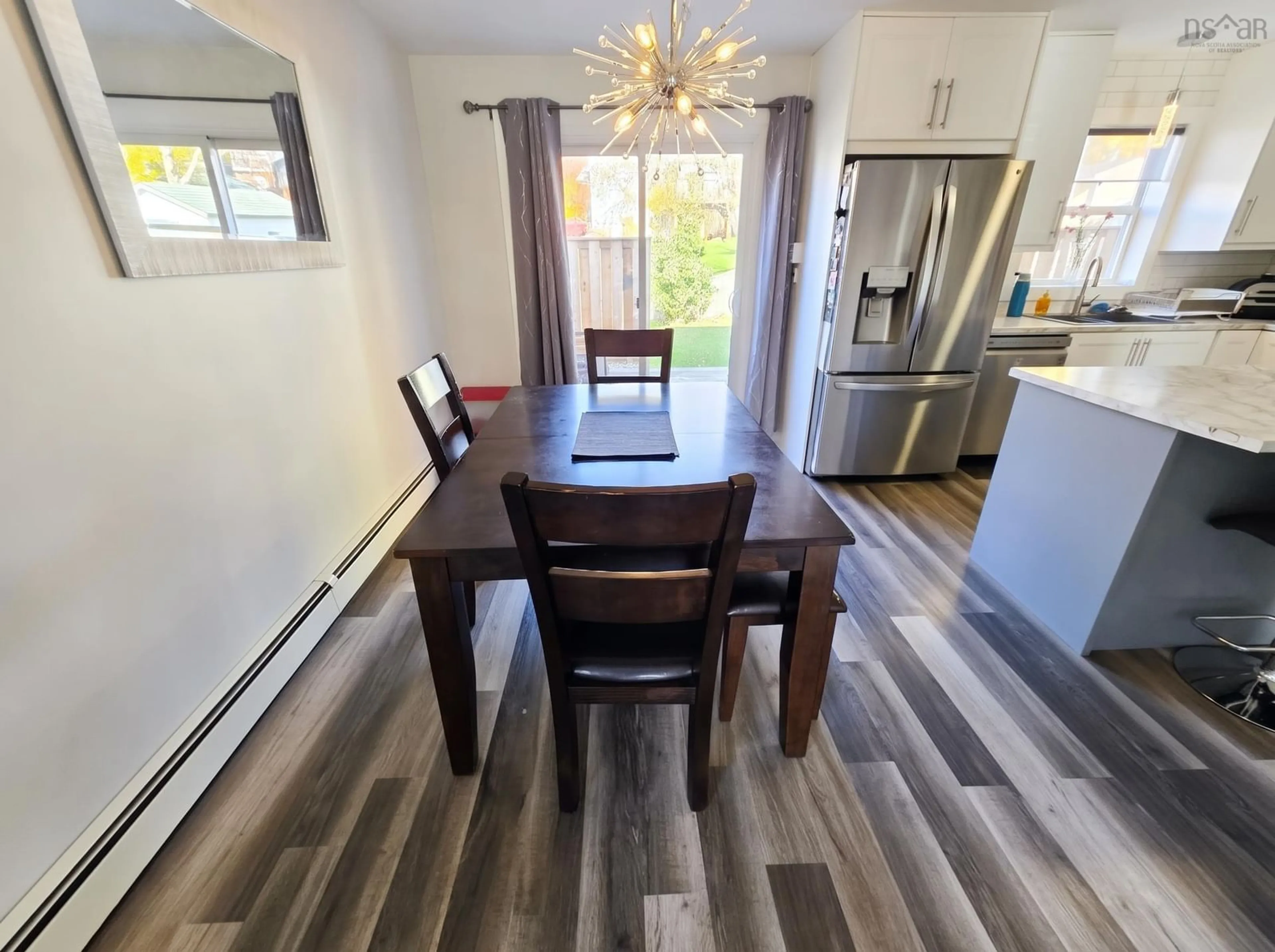 Dining room, wood/laminate floor for 64 Rossing Dr, Middle Sackville Nova Scotia B4E 3E5