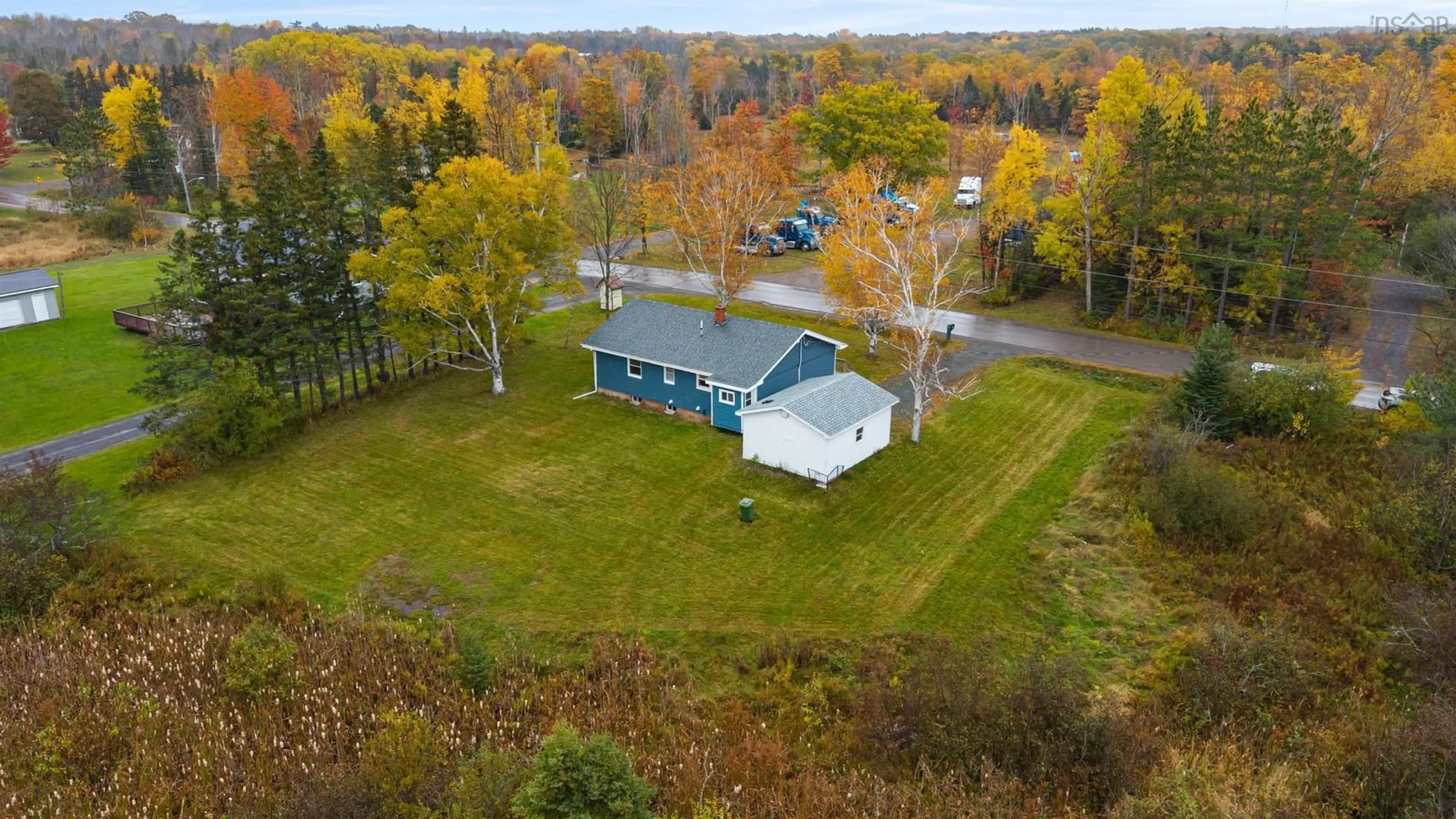 A pic from outside/outdoor area/front of a property/back of a property/a pic from drone, water/lake/river/ocean view for 65 Harris Rd, Haliburton Nova Scotia B0K 1H0