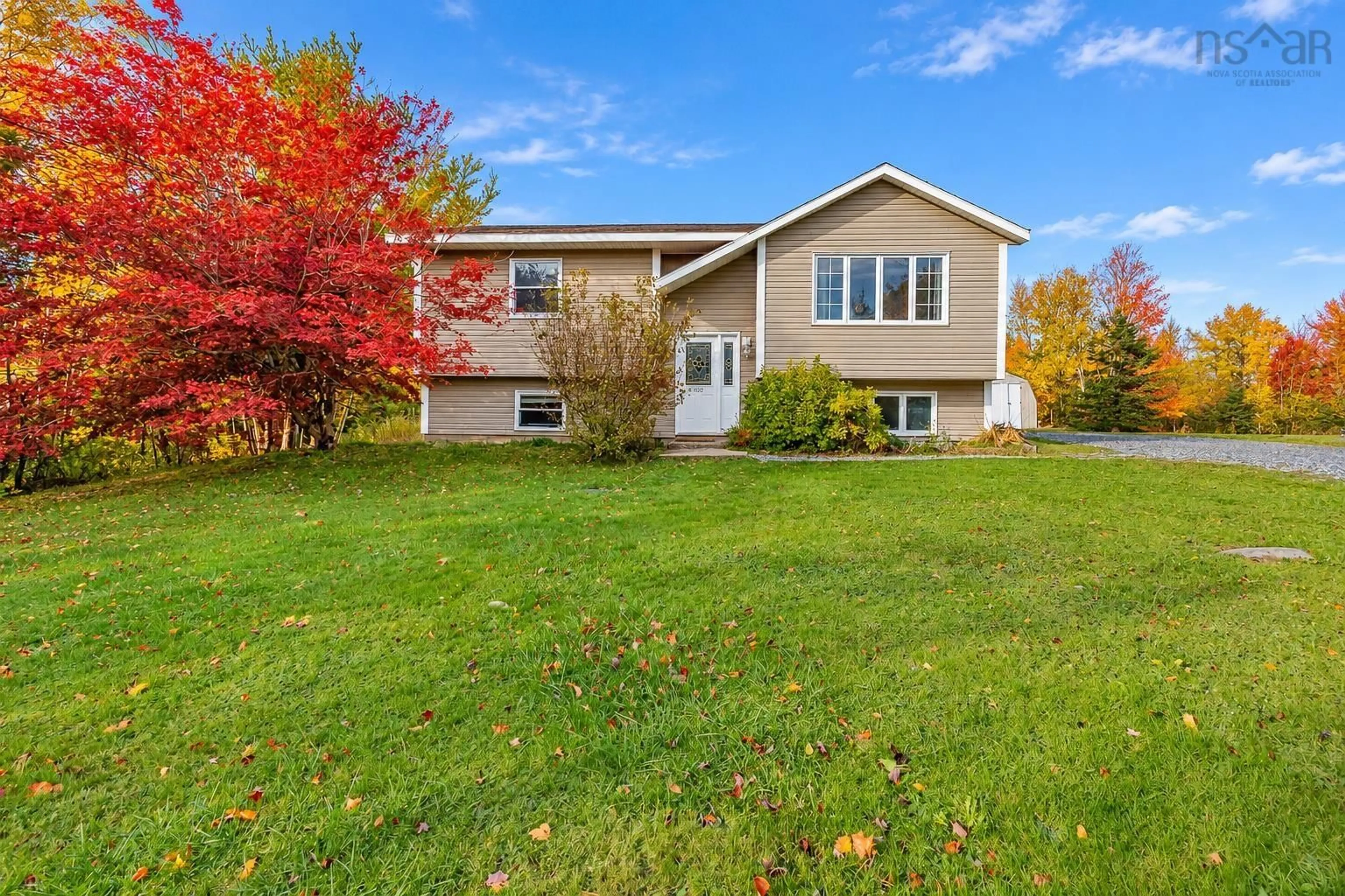 Home with vinyl exterior material, street for 602 Hills Rd, Albert Bridge Nova Scotia B1K 3G9