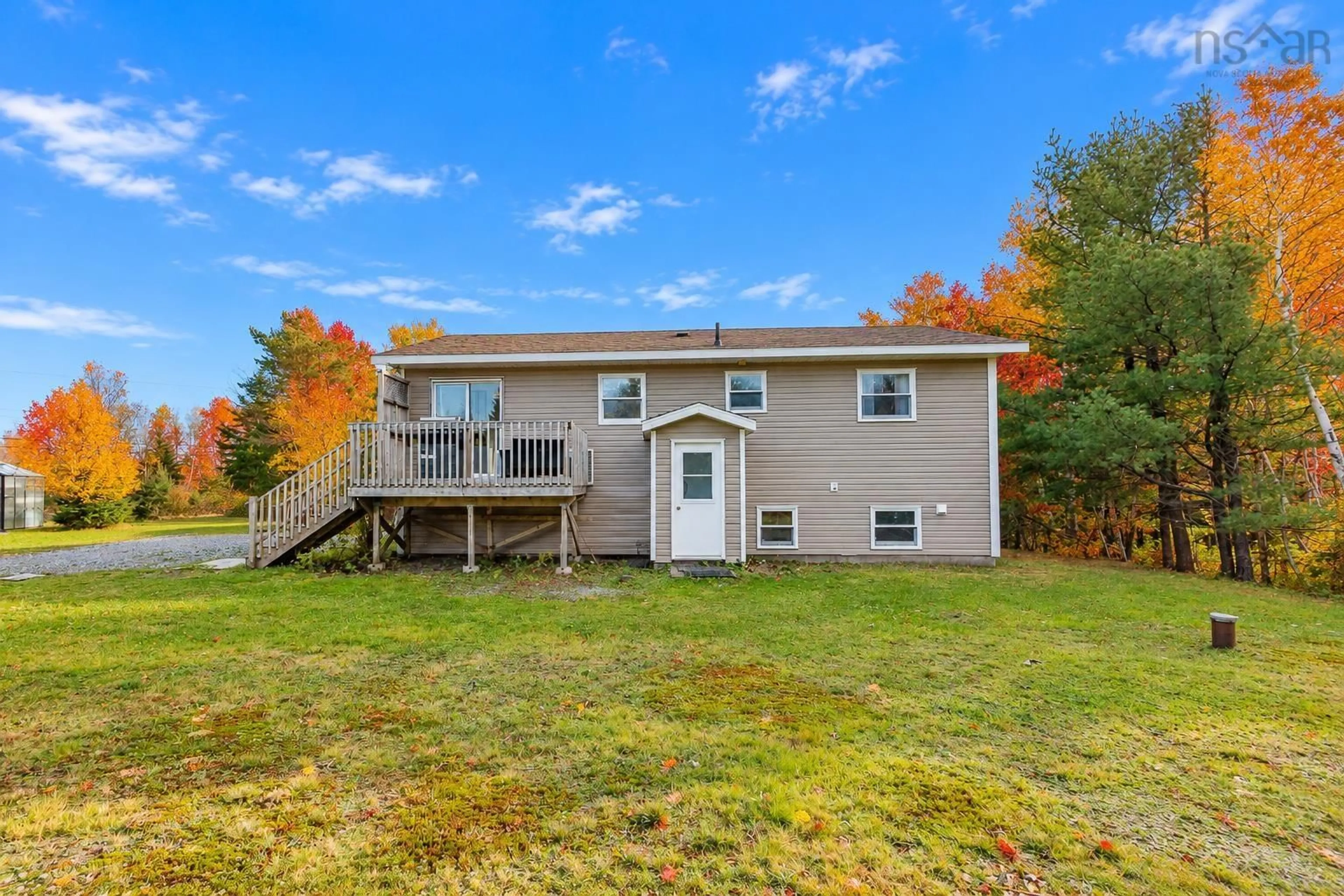 Home with vinyl exterior material, water/lake/river/ocean view for 602 Hills Rd, Albert Bridge Nova Scotia B1K 3G9
