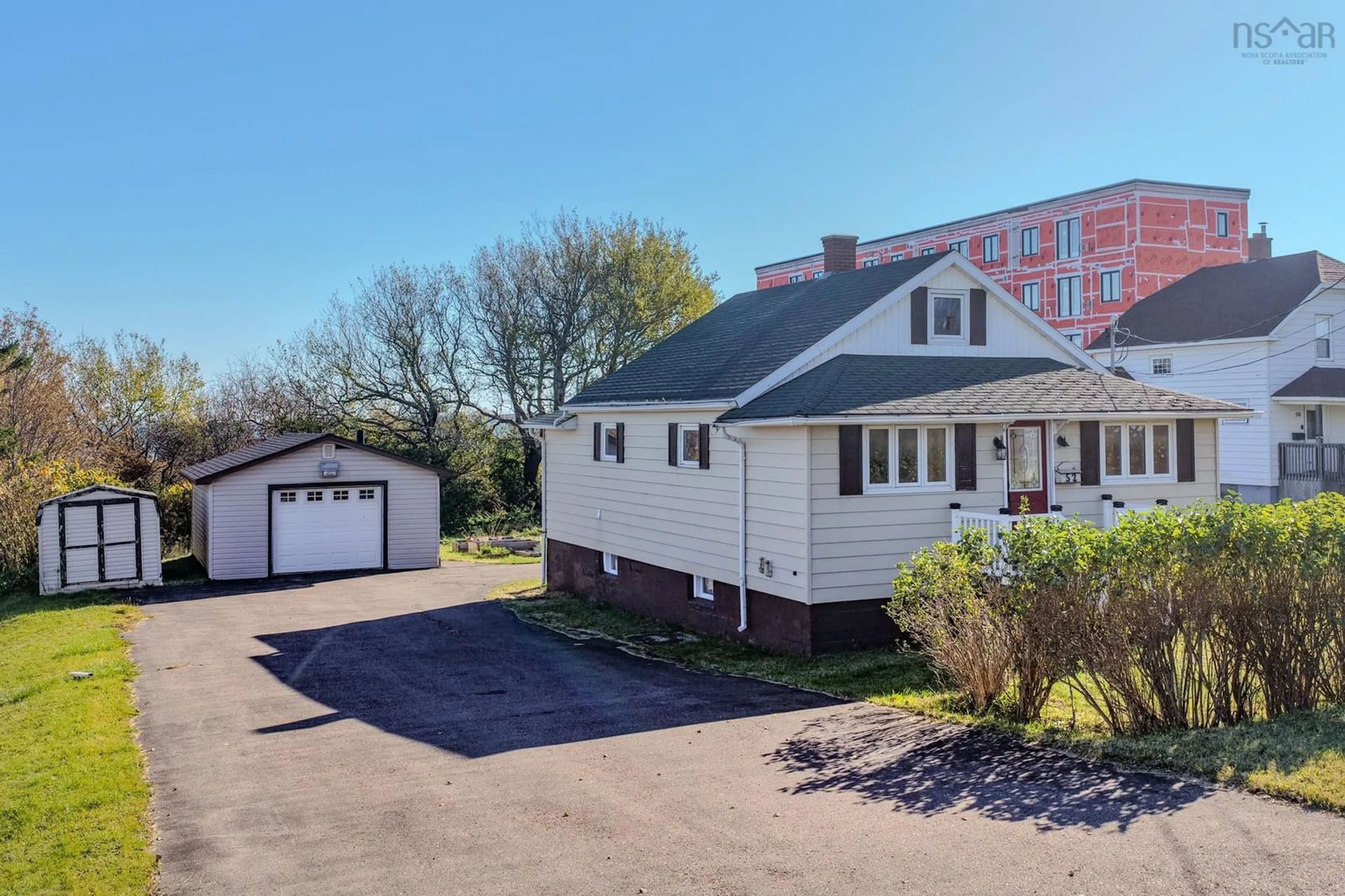 A pic from outside/outdoor area/front of a property/back of a property/a pic from drone, street for 52 Sterling Rd, Glace Bay Nova Scotia B1A 3X5