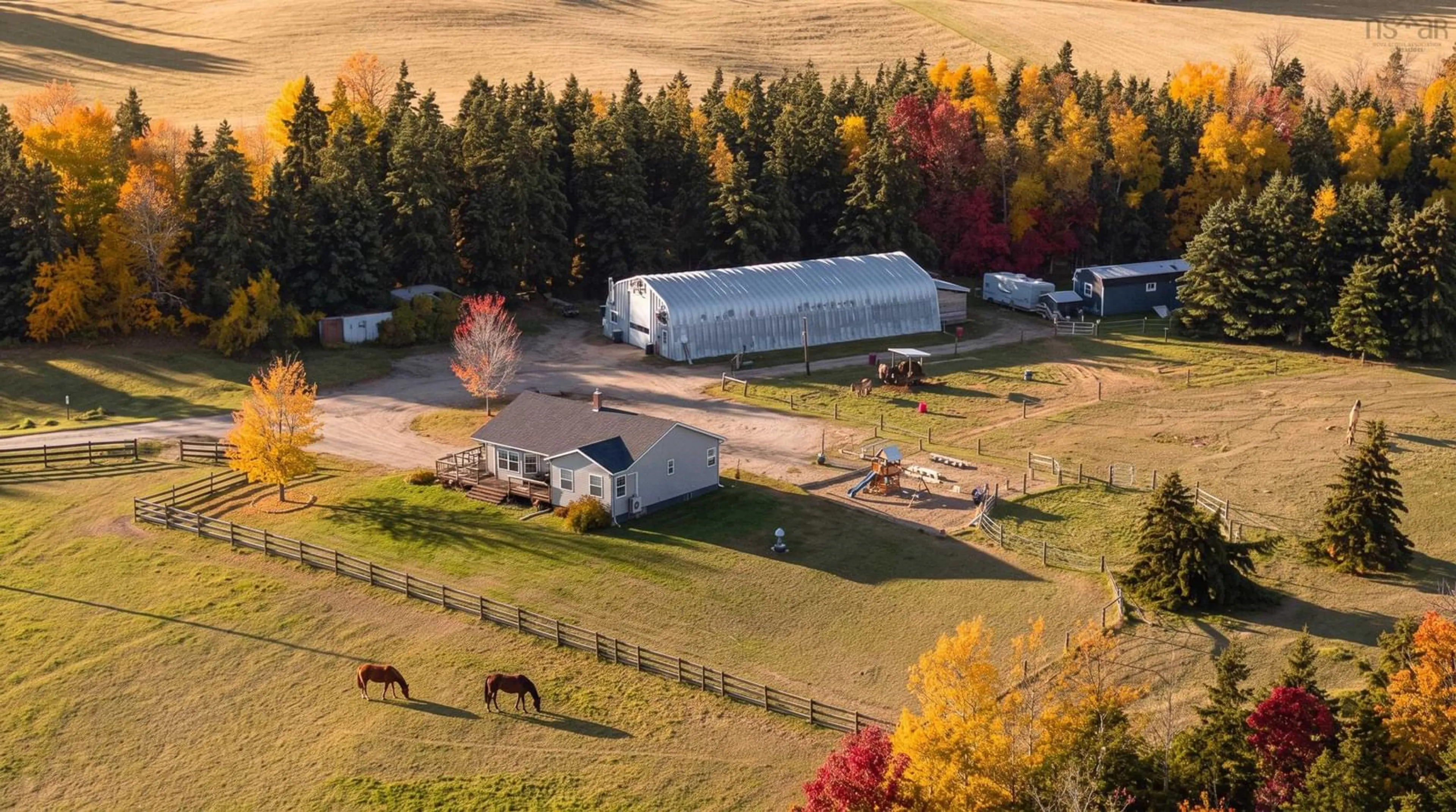 A pic from outside/outdoor area/front of a property/back of a property/a pic from drone, mountain view for 8063 Highway 311, Tatamagouche Nova Scotia B0K 1V0
