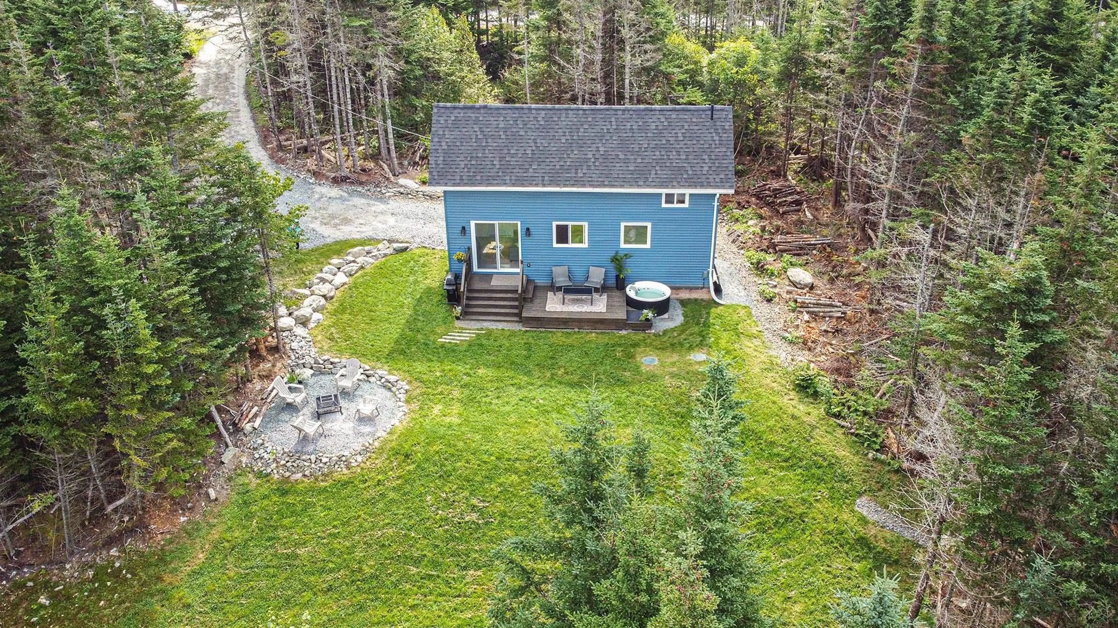 A pic from outside/outdoor area/front of a property/back of a property/a pic from drone, unknown for 1436 East Petpeswick Rd, East Petpeswick Nova Scotia B0J 2L0