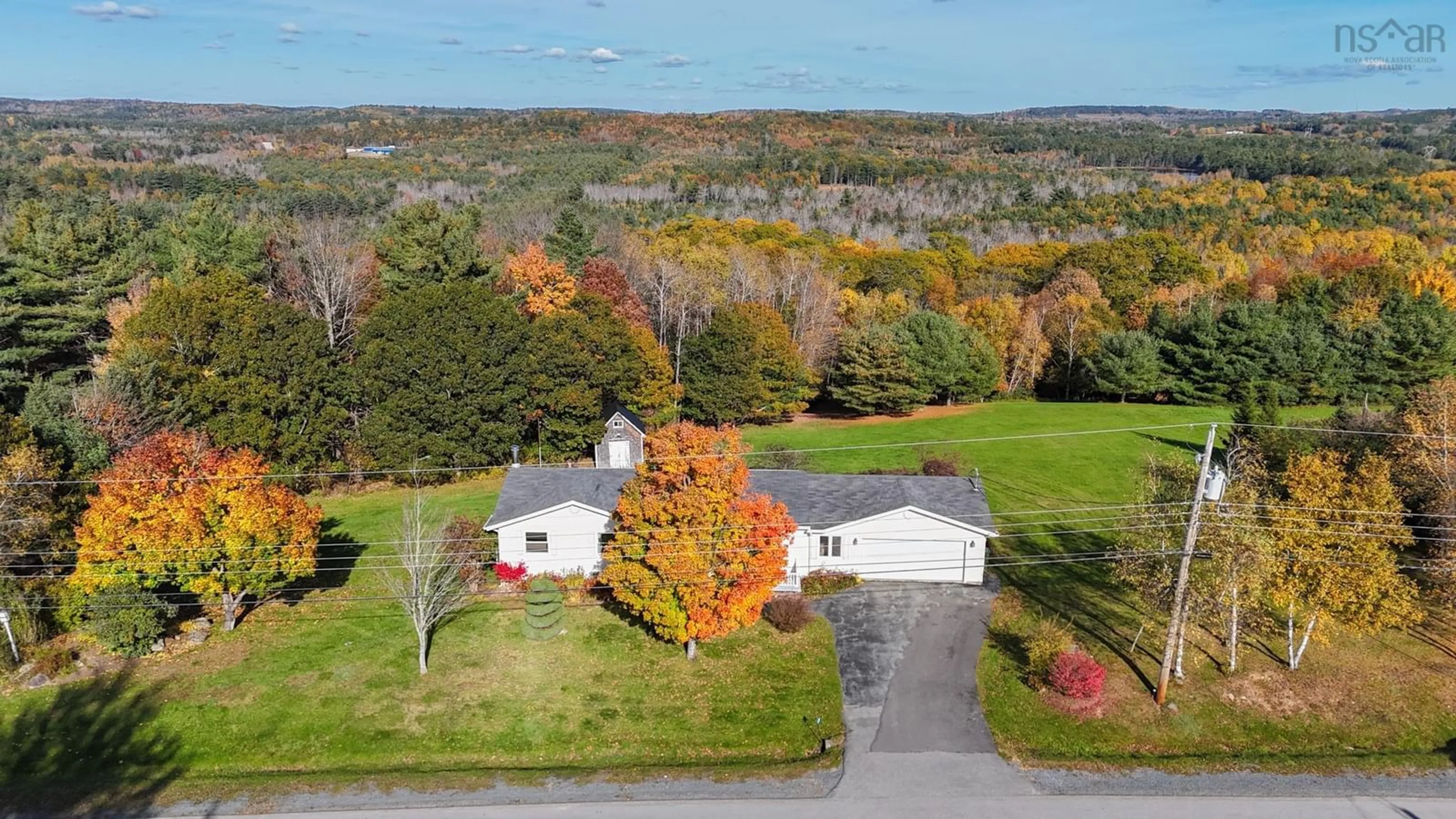 A pic from outside/outdoor area/front of a property/back of a property/a pic from drone, water/lake/river/ocean view for 69 Dawson Hts, Pine Grove Nova Scotia B0J 1E0