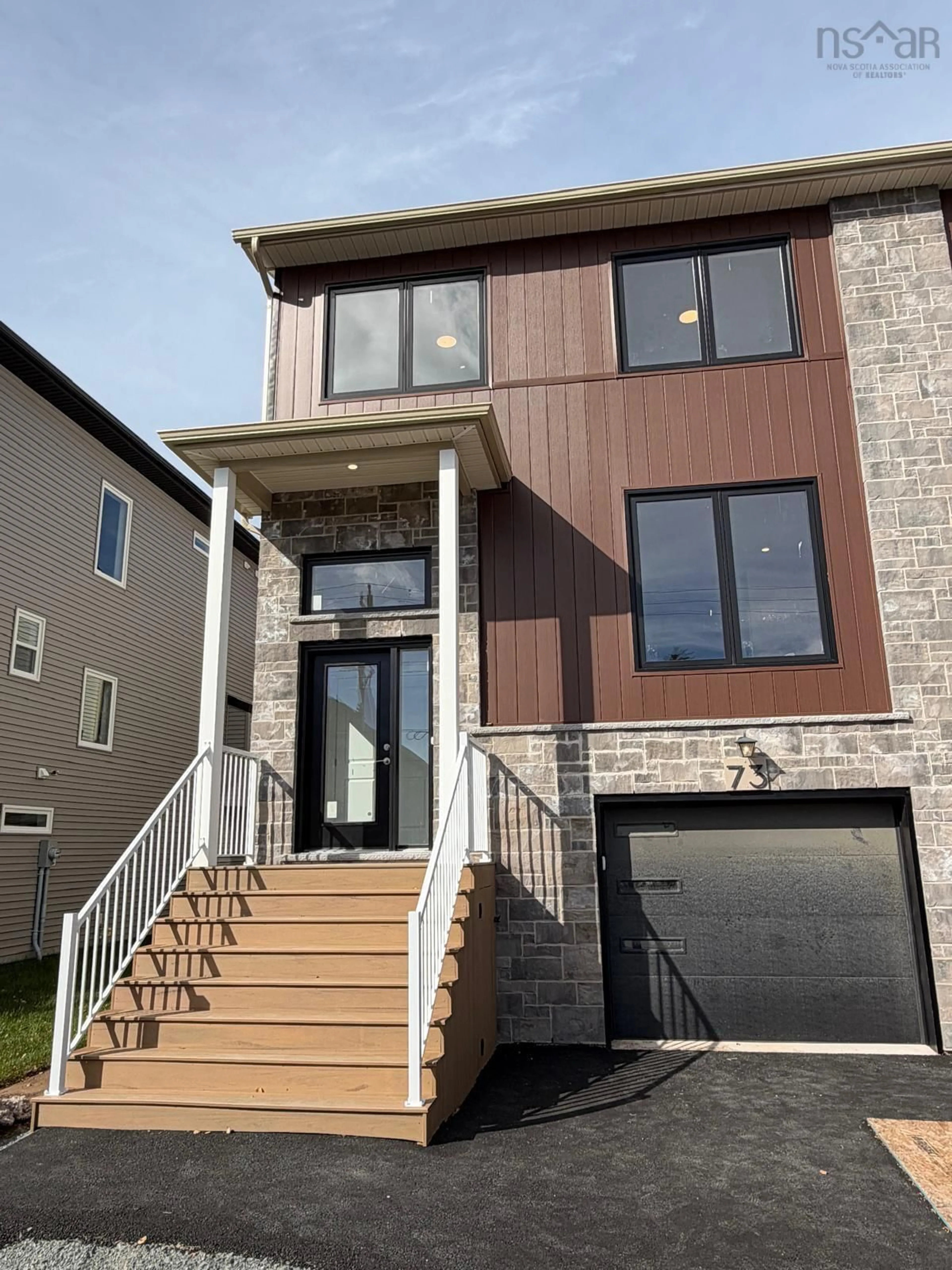 Home with brick exterior material, street for 73 Simona Dr, Dartmouth Nova Scotia B2X 0E1