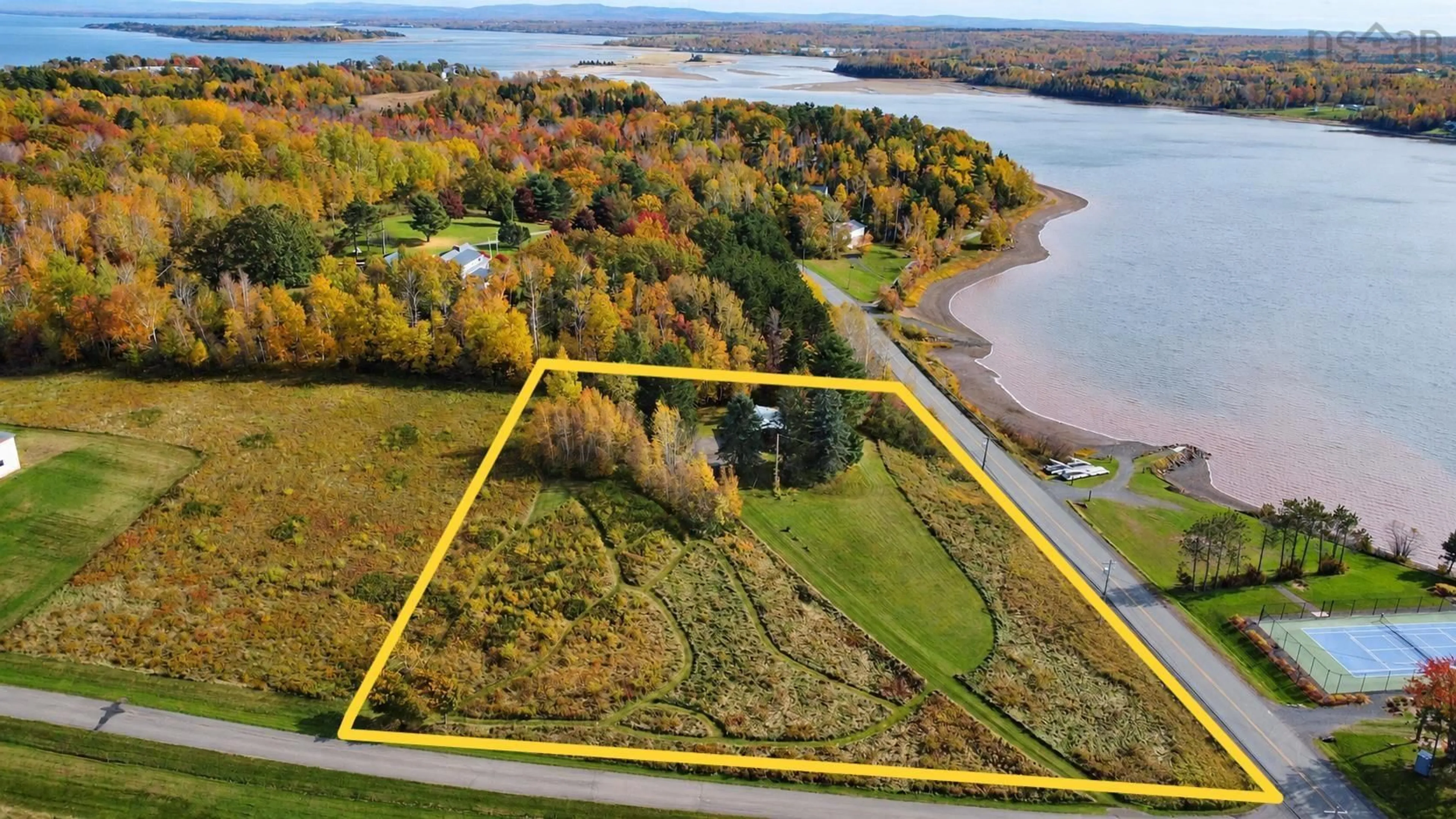 A pic from outside/outdoor area/front of a property/back of a property/a pic from drone, water/lake/river/ocean view for 4 Reid Lane, Black Point Nova Scotia B0K 1X0