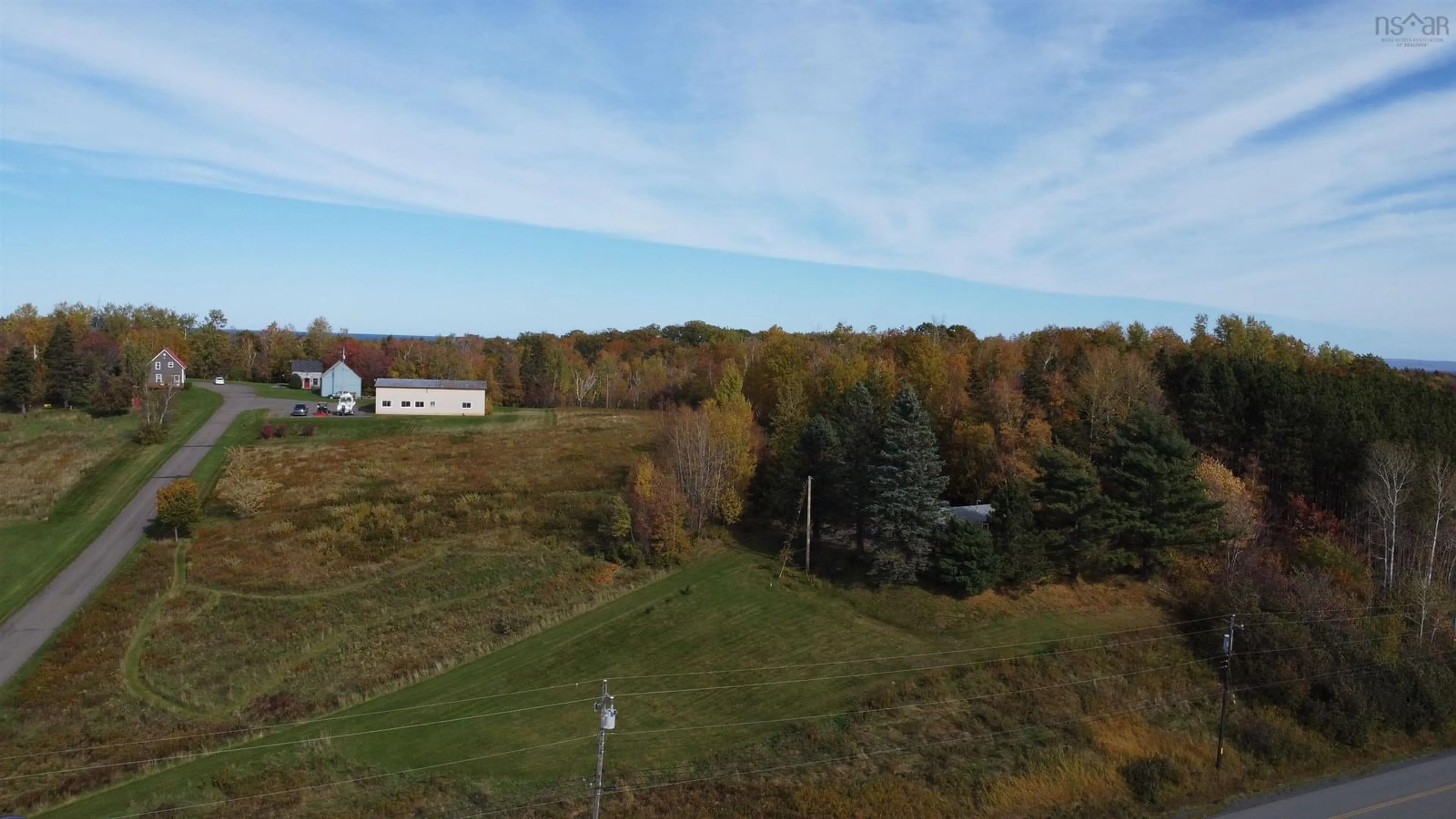 A pic from outside/outdoor area/front of a property/back of a property/a pic from drone, unknown for 4 Reid Lane, Black Point Nova Scotia B0K 1X0