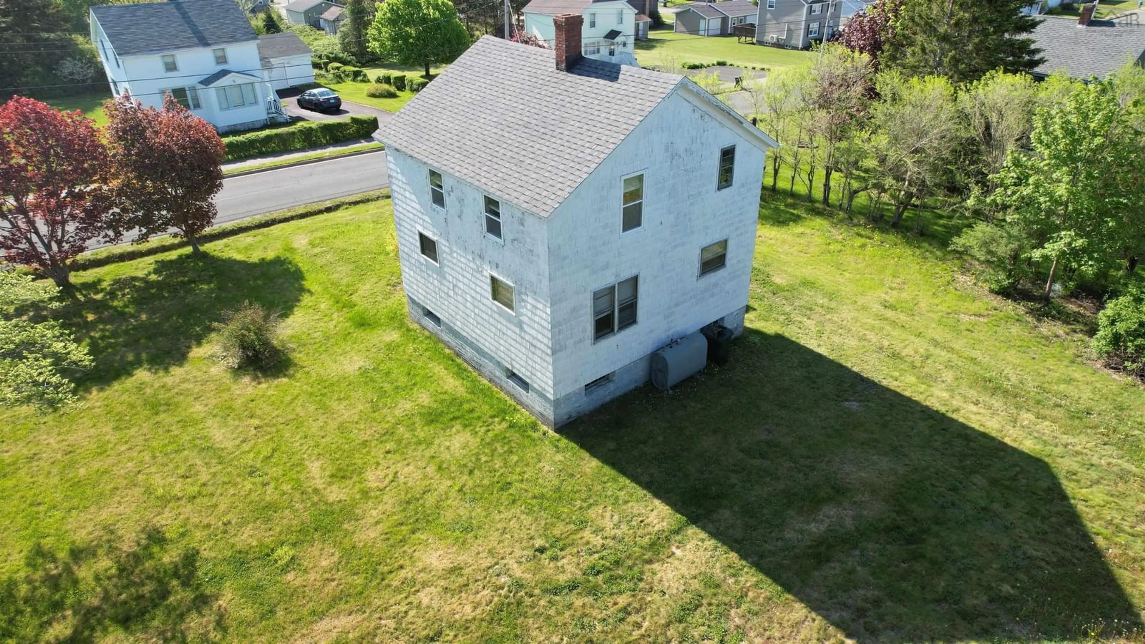A pic from outside/outdoor area/front of a property/back of a property/a pic from drone, building for 29 Rockdale Ave, Glace Bay Nova Scotia B1A 4C1