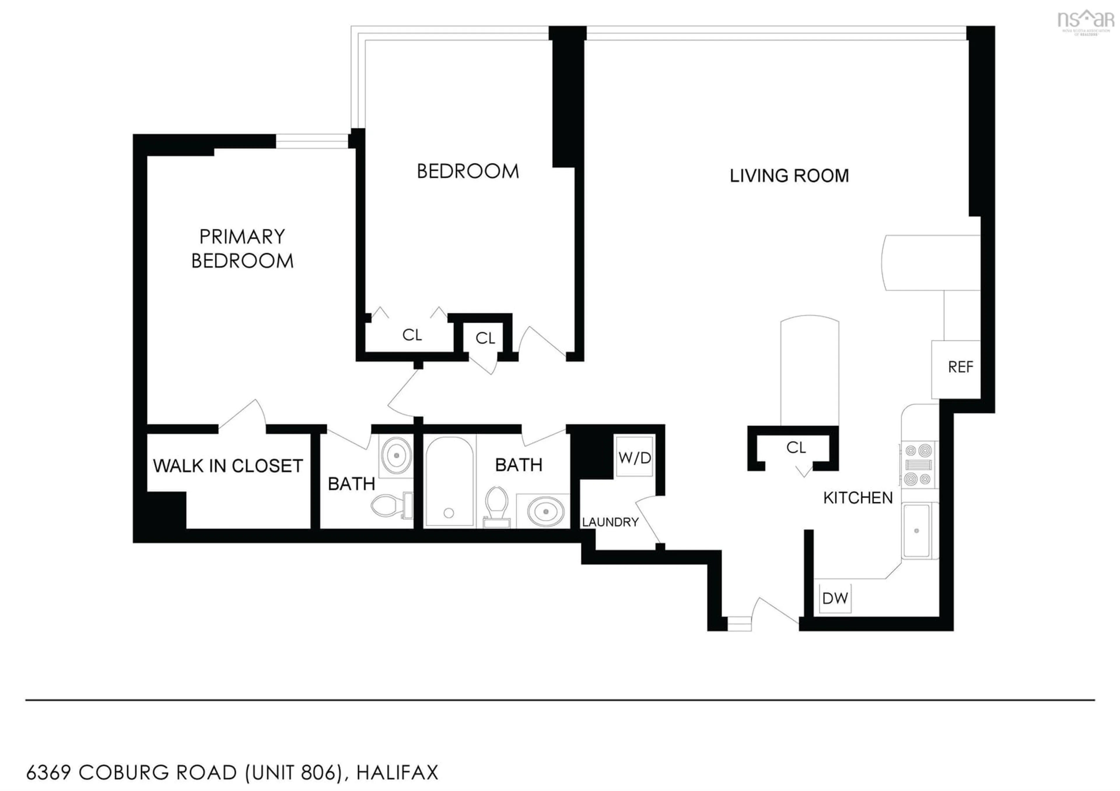 Floor plan for 6369 Coburg Rd #806, Halifax Nova Scotia B3H 4J7