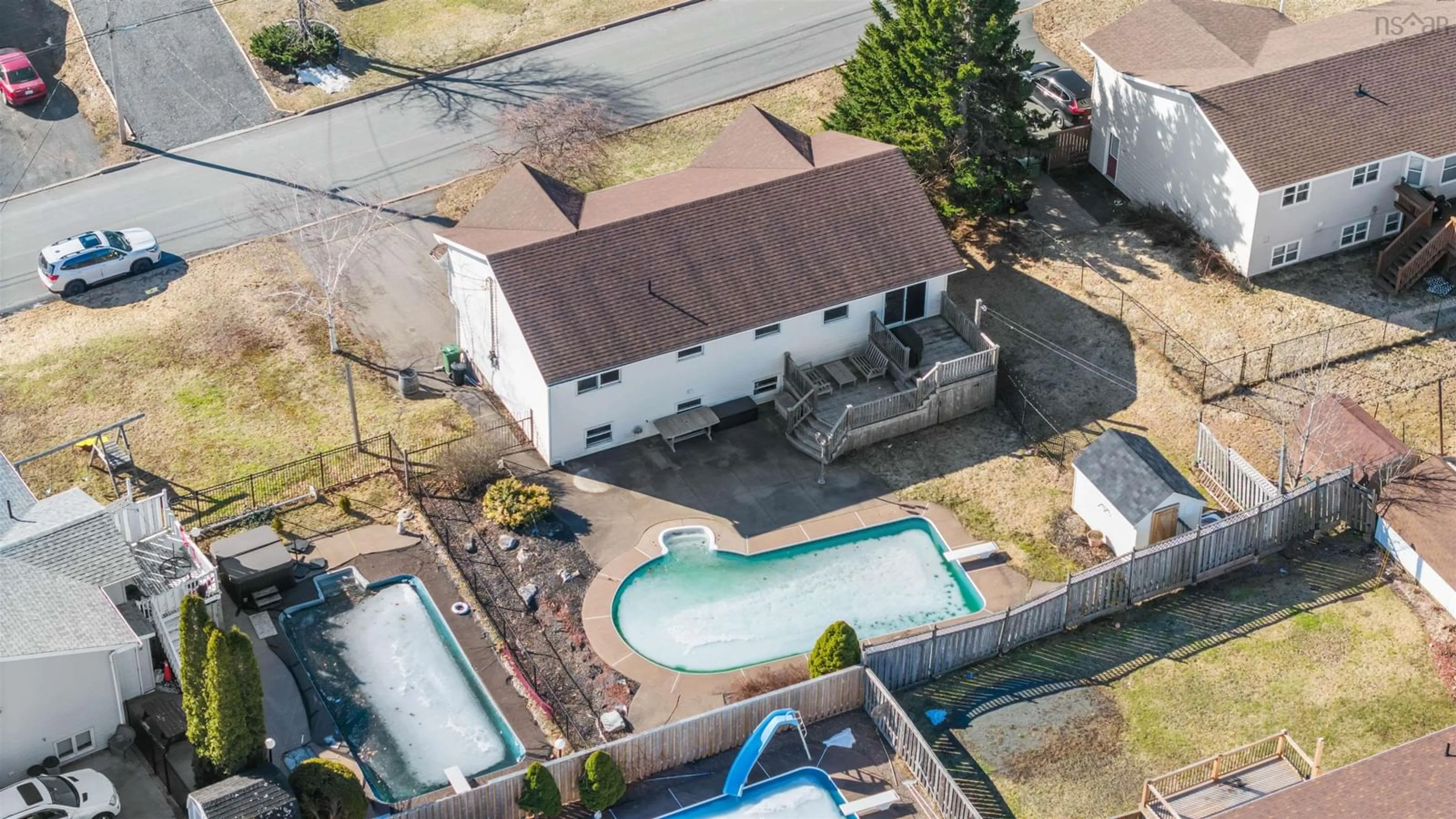 A pic from outside/outdoor area/front of a property/back of a property/a pic from drone, building for 43 Kestral Ridge, New Glasgow Nova Scotia B2H 5S7