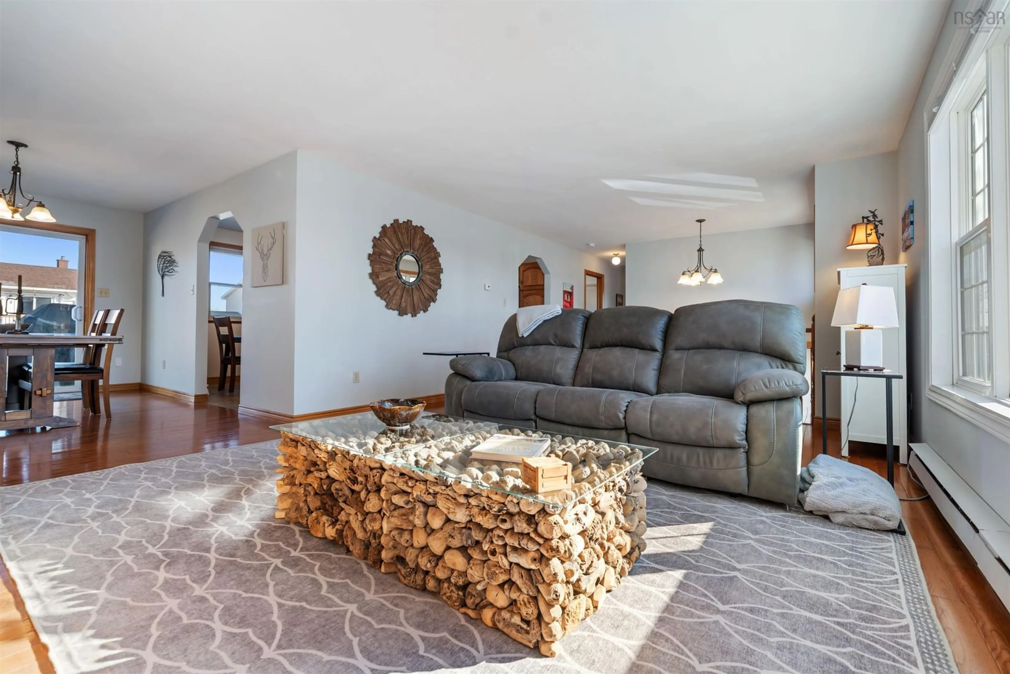 Living room with furniture, wood/laminate floor for 43 Kestral Ridge, New Glasgow Nova Scotia B2H 5S7