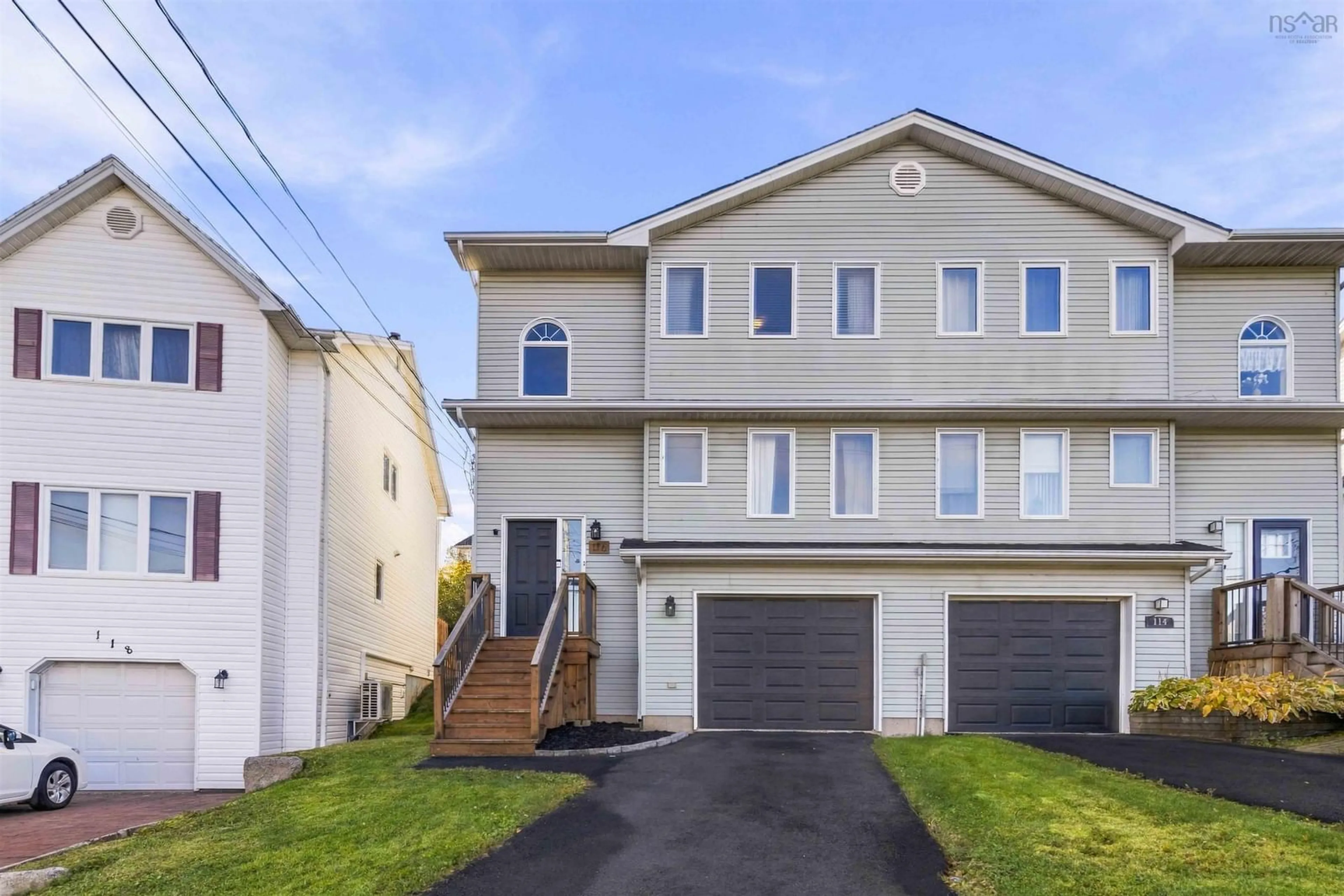 Home with vinyl exterior material, street for 116 Russell Lake Dr, Dartmouth Nova Scotia B2W 6J5