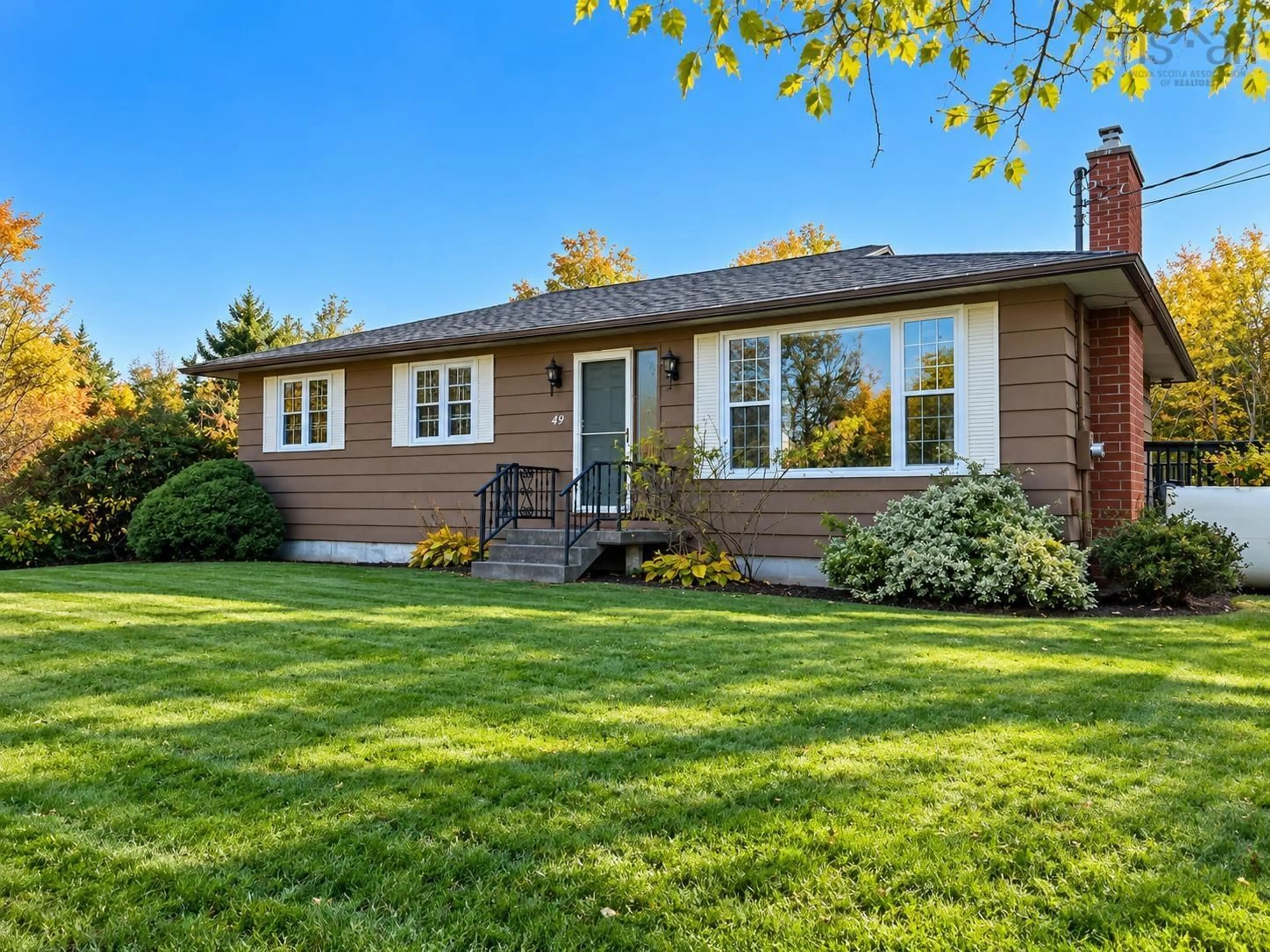 Home with vinyl exterior material, street for 49 Point Aconi Rd, Point Aconi Nova Scotia B1Y 3B2