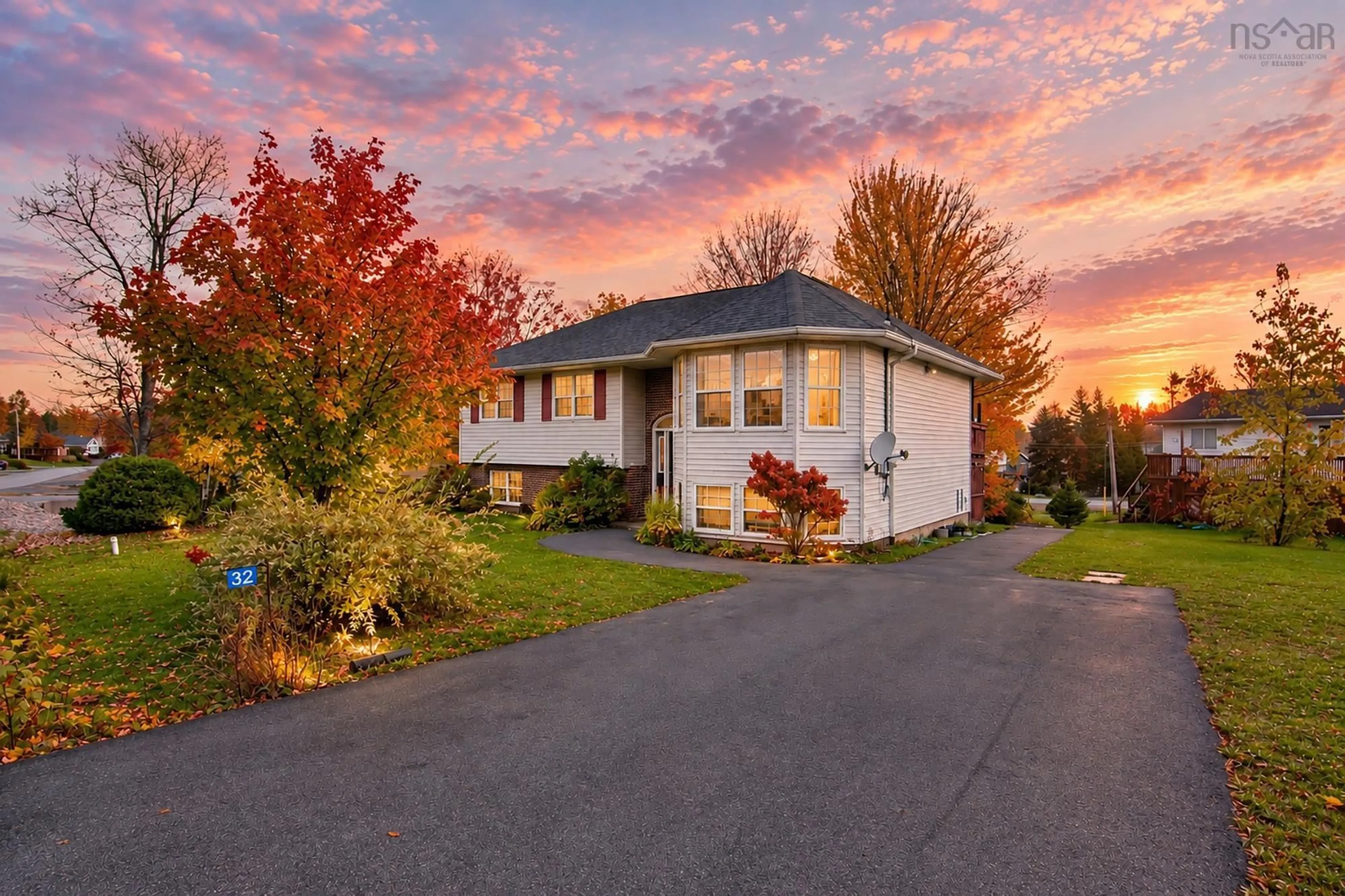 Home with vinyl exterior material, street for 32 Wilson Rd, Enfield Nova Scotia B2T 1J7