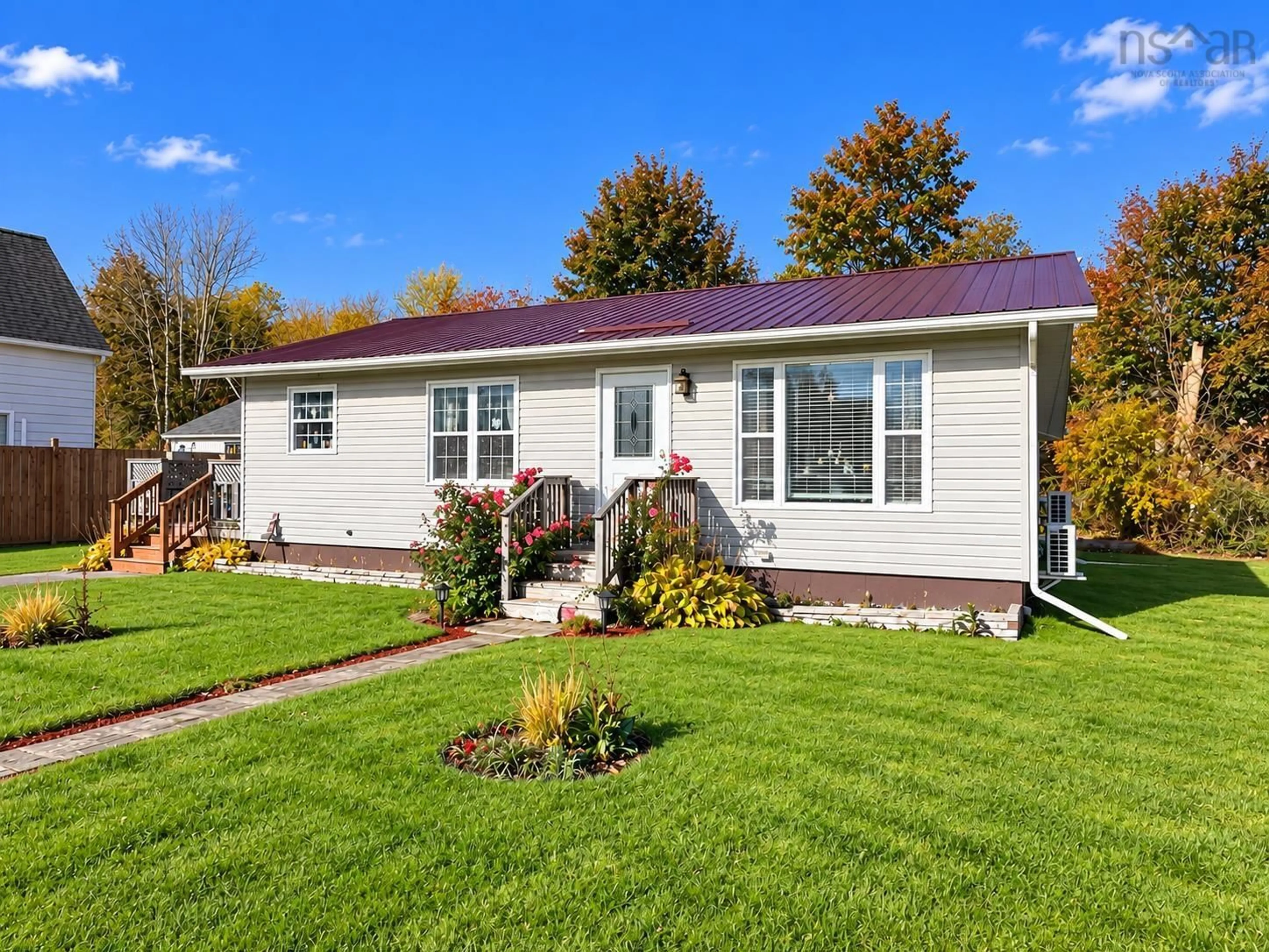Home with vinyl exterior material, street for 48 Old Port Mouton Rd, Liverpool Nova Scotia B0T 1K0