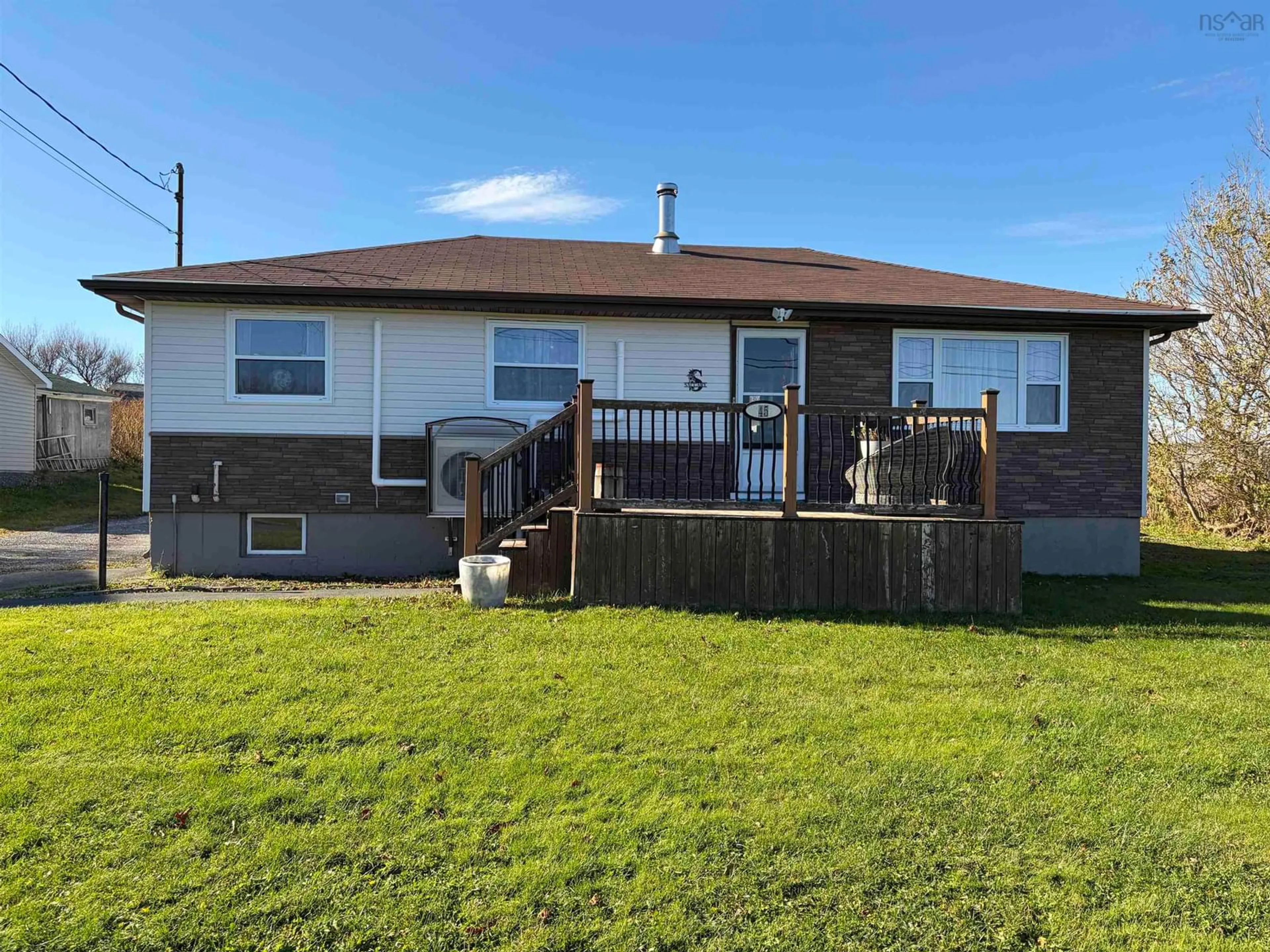A pic from outside/outdoor area/front of a property/back of a property/a pic from drone, building for 45 Cottage St, Dominion Nova Scotia B1G 1C2
