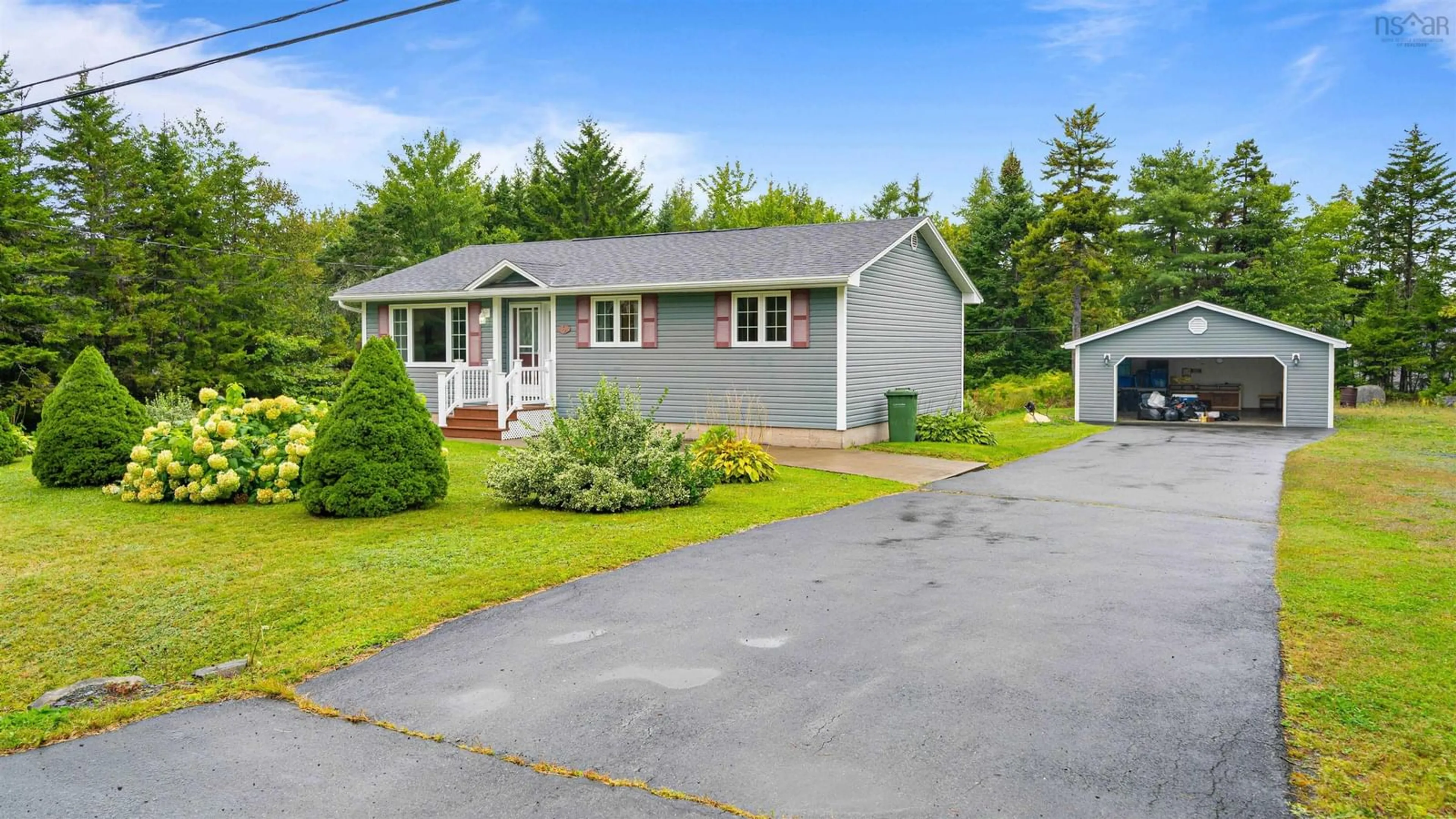 Home with vinyl exterior material, street for 6 Heidelberg Lane, Porters Lake Nova Scotia B3E 1J1