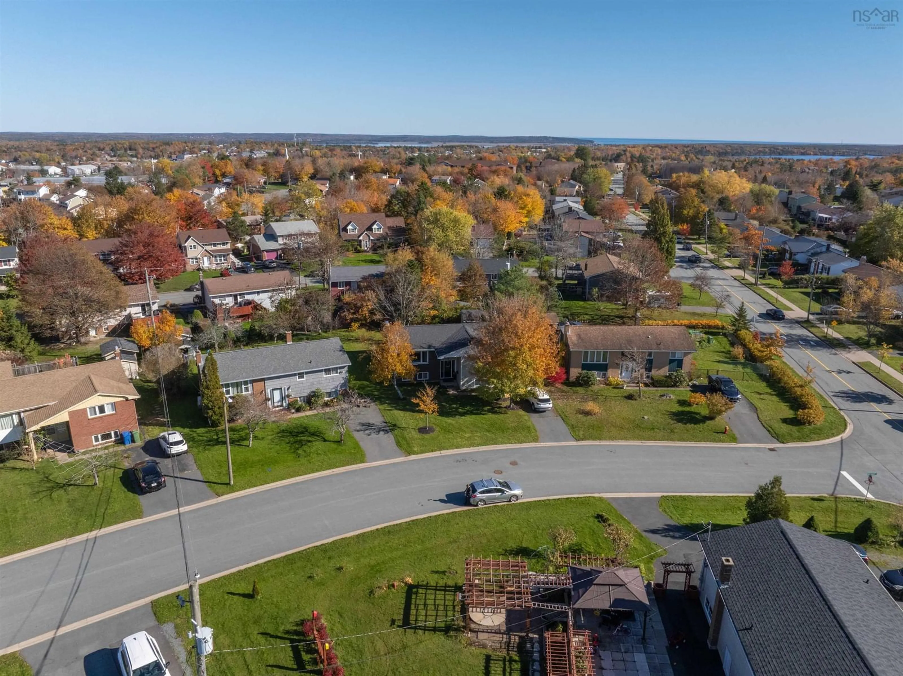 A pic from outside/outdoor area/front of a property/back of a property/a pic from drone, street for 5 Hollyoake Lane, Cole Harbour Nova Scotia B2V 1L6