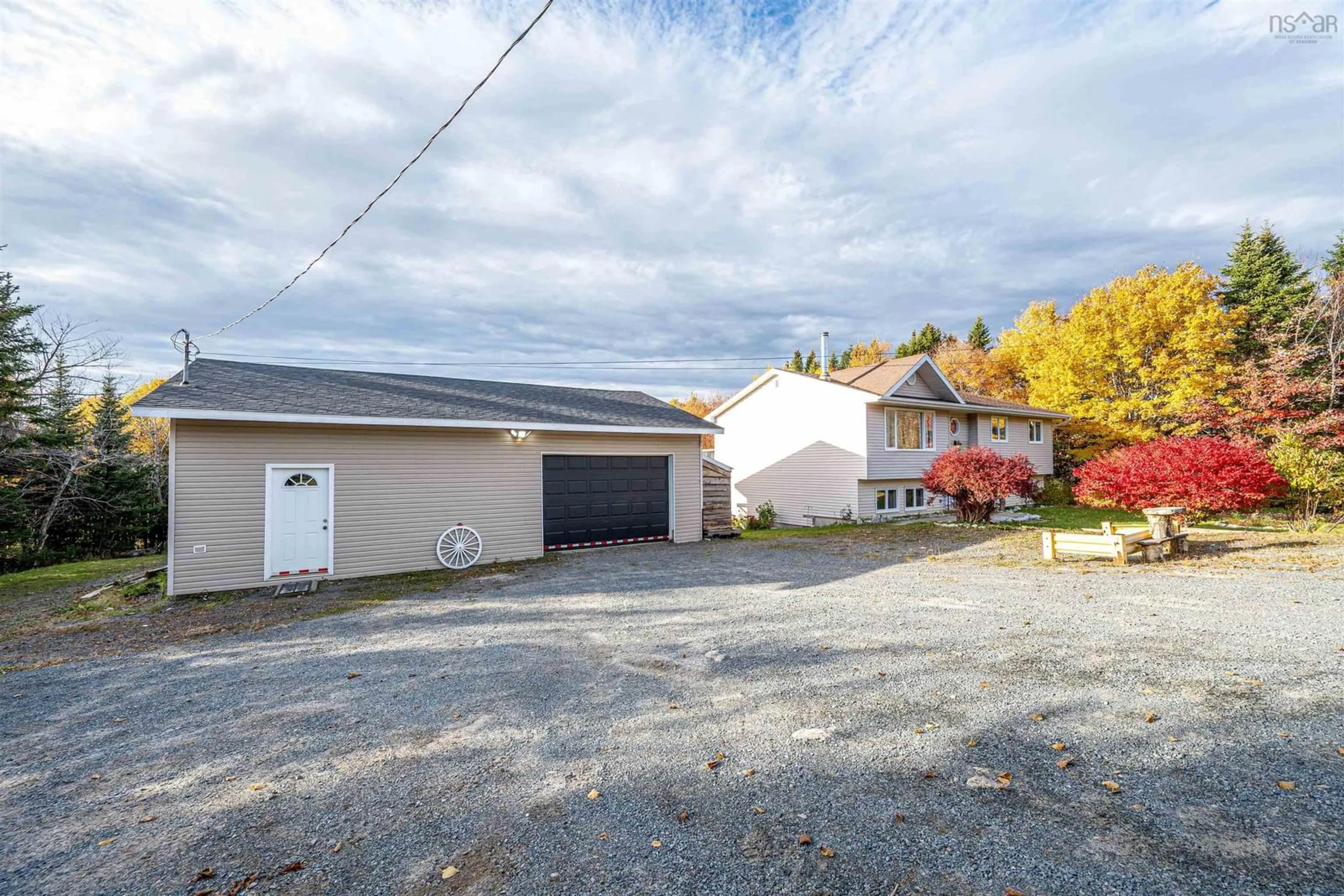 A pic from outside/outdoor area/front of a property/back of a property/a pic from drone, street for 2539 Prospect Rd, Hatchet Lake Nova Scotia B3T 1V3