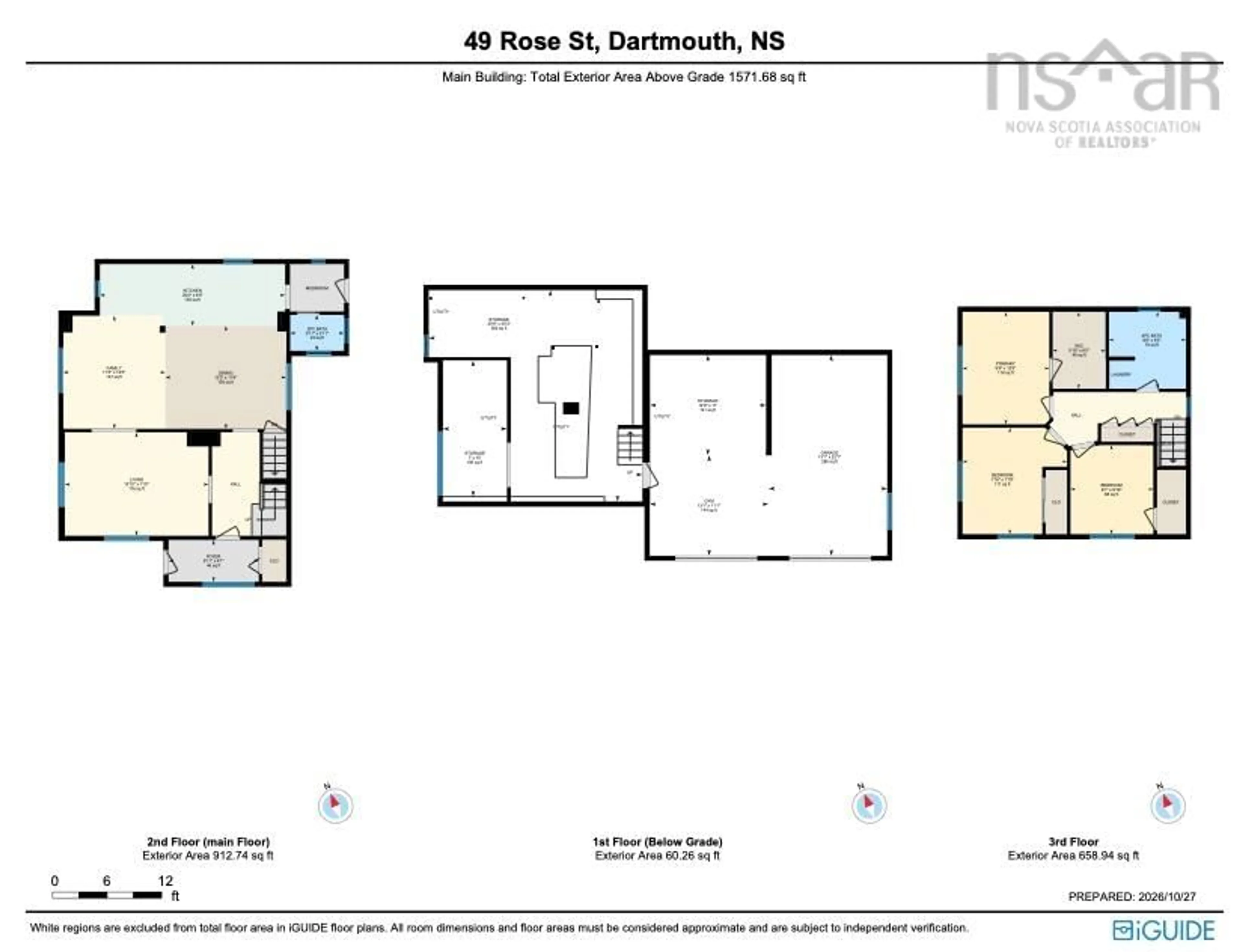 Floor plan for 49 Rose St, Dartmouth Nova Scotia B3A 2T8