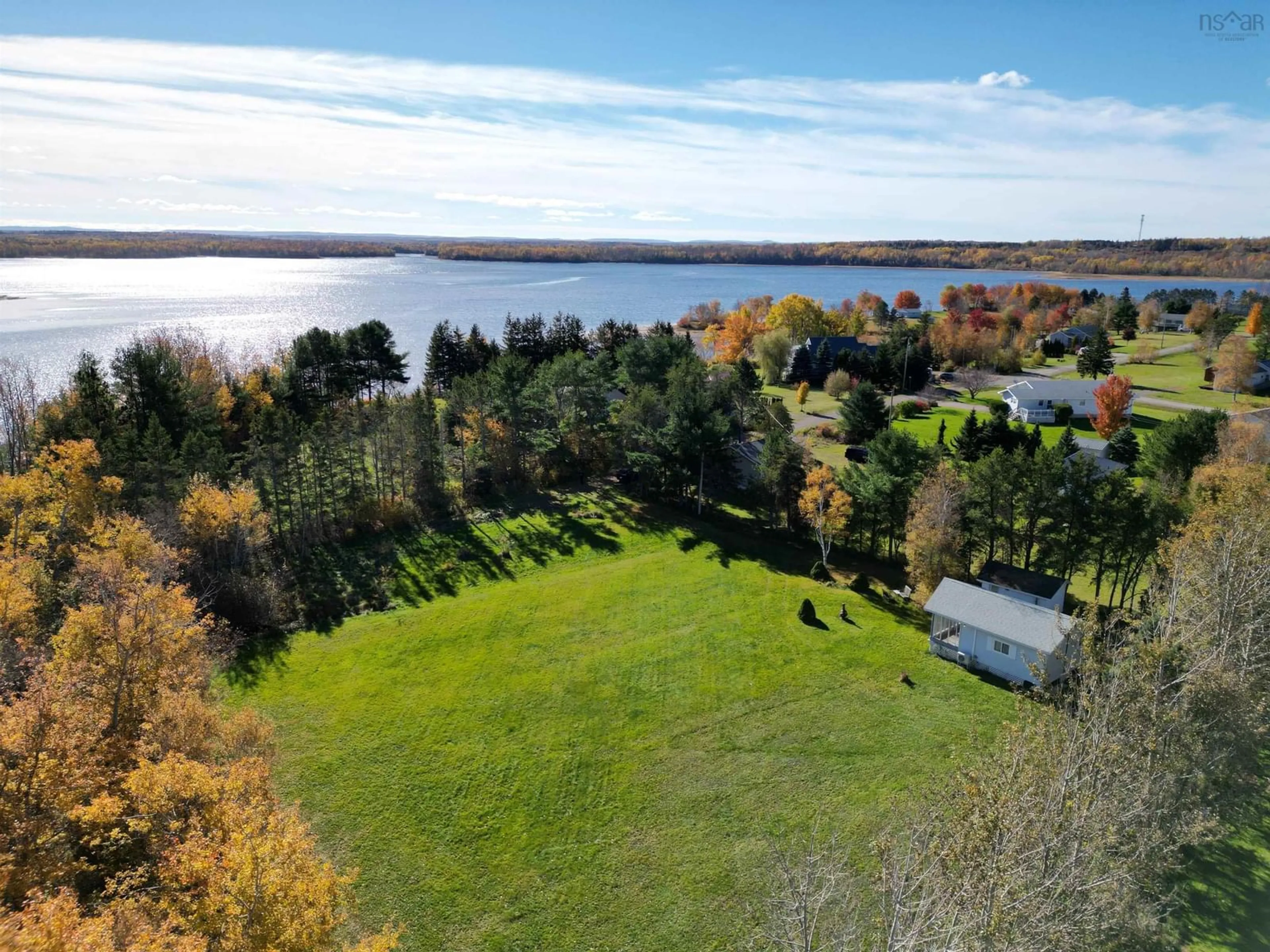 A pic from outside/outdoor area/front of a property/back of a property/a pic from drone, water/lake/river/ocean view for 19 Blue Heron Way, Pugwash Nova Scotia B0K 1L0