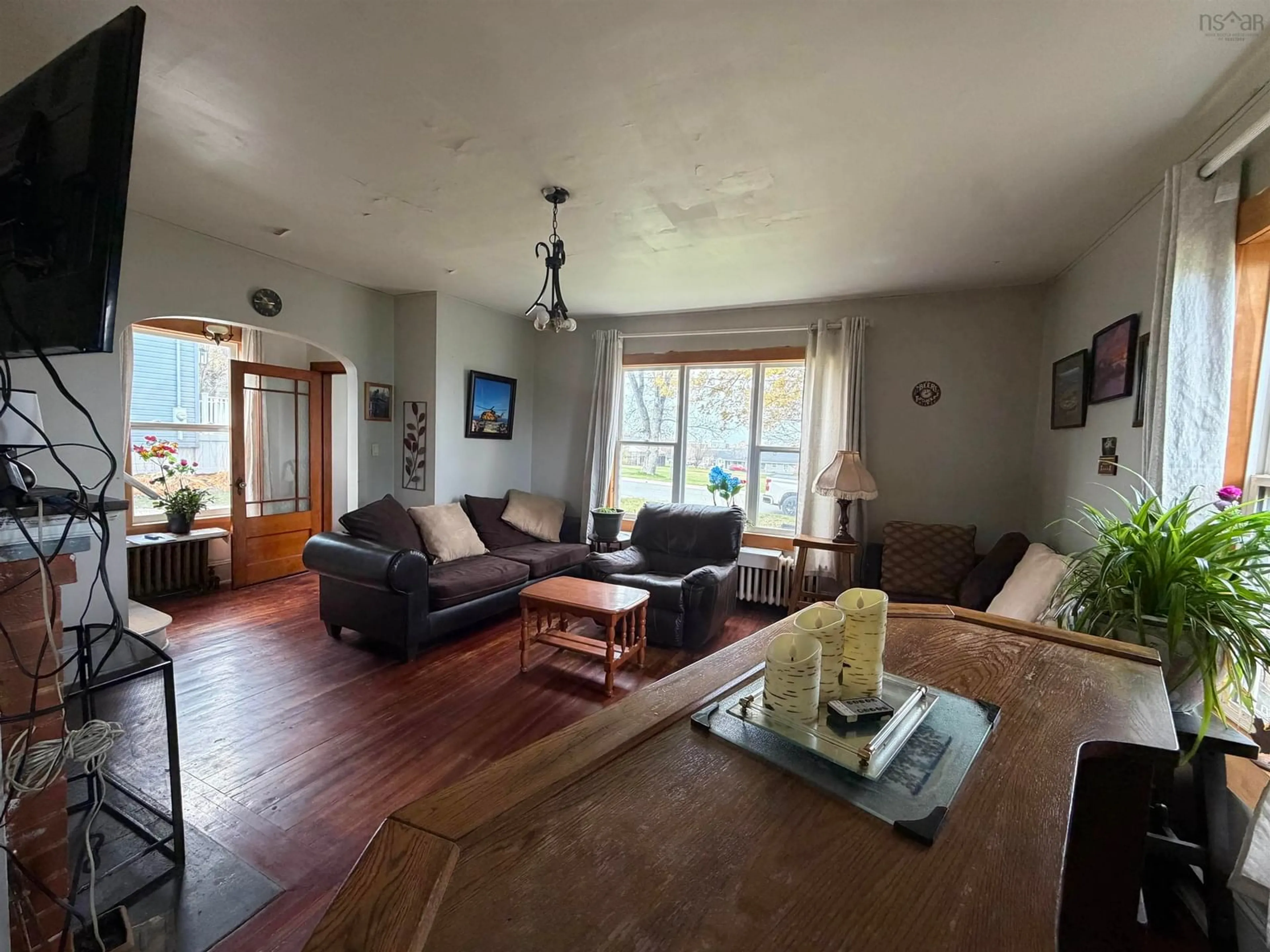 Living room with furniture, unknown for 568 George St, New Waterford Nova Scotia B1H 4E3