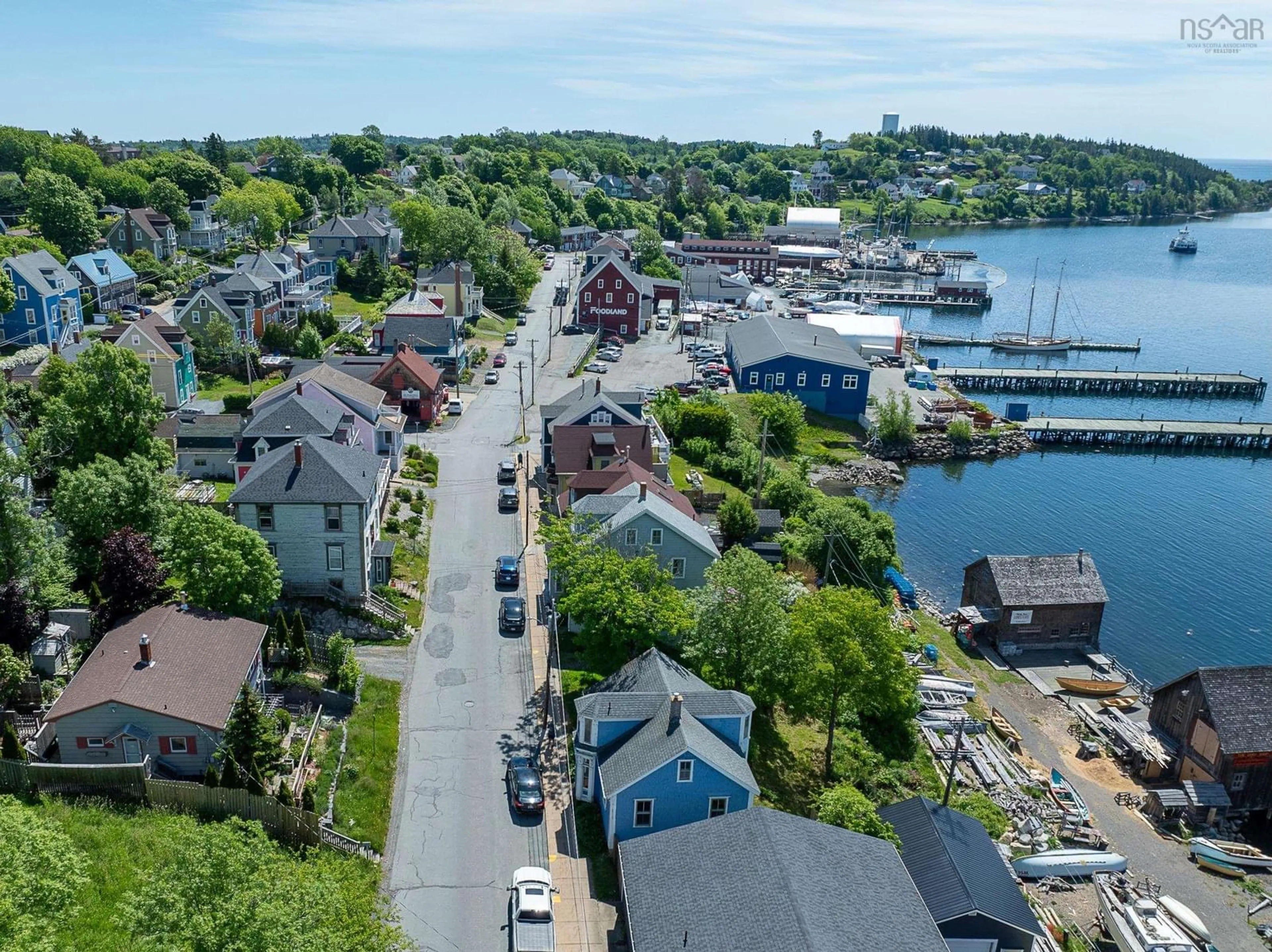 A pic from outside/outdoor area/front of a property/back of a property/a pic from drone, street for 201 Montague St, Lunenburg Nova Scotia B0J 2C0