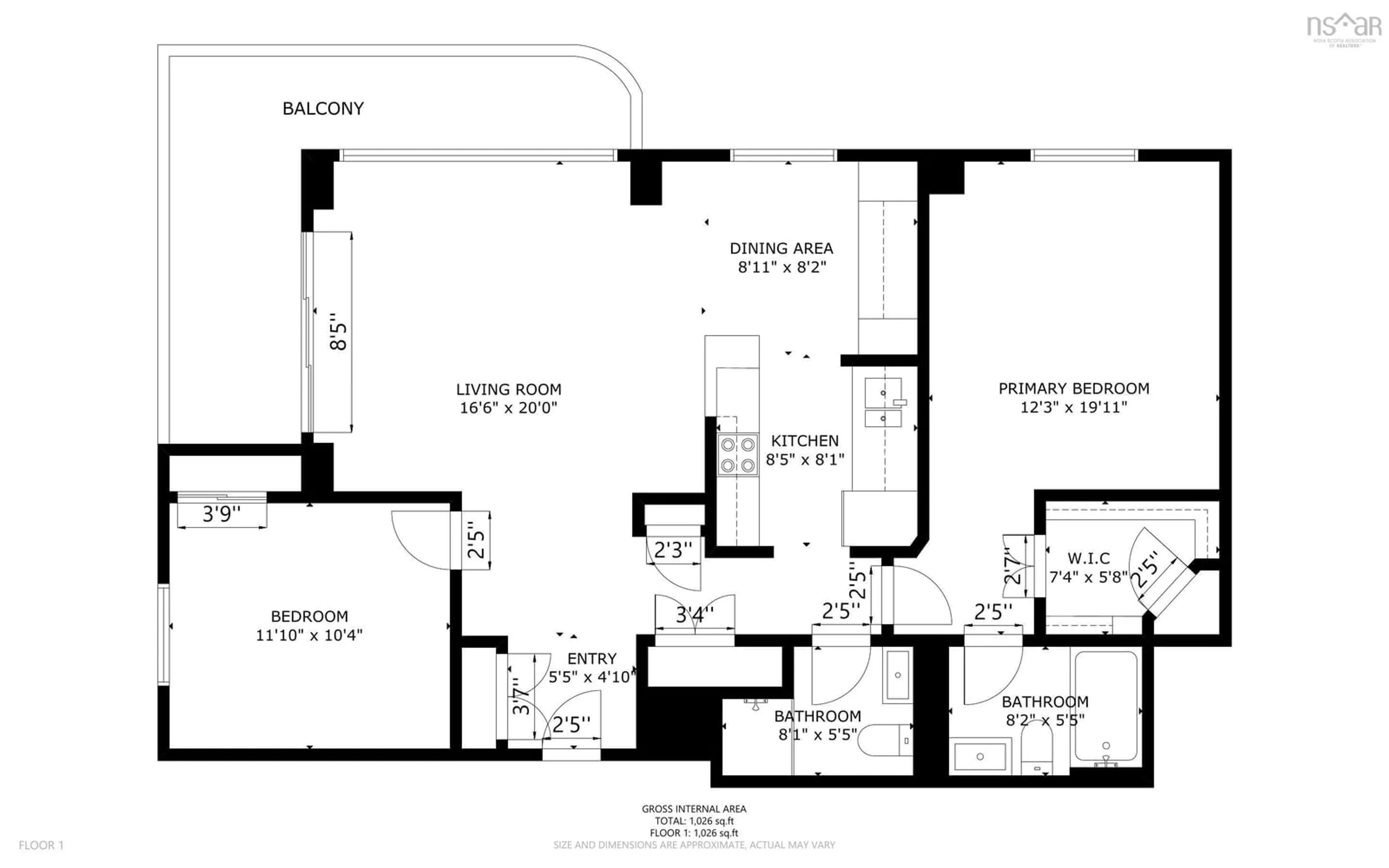 Floor plan for 30 Brookdale Cres #408, Dartmouth Nova Scotia B3A 4T7