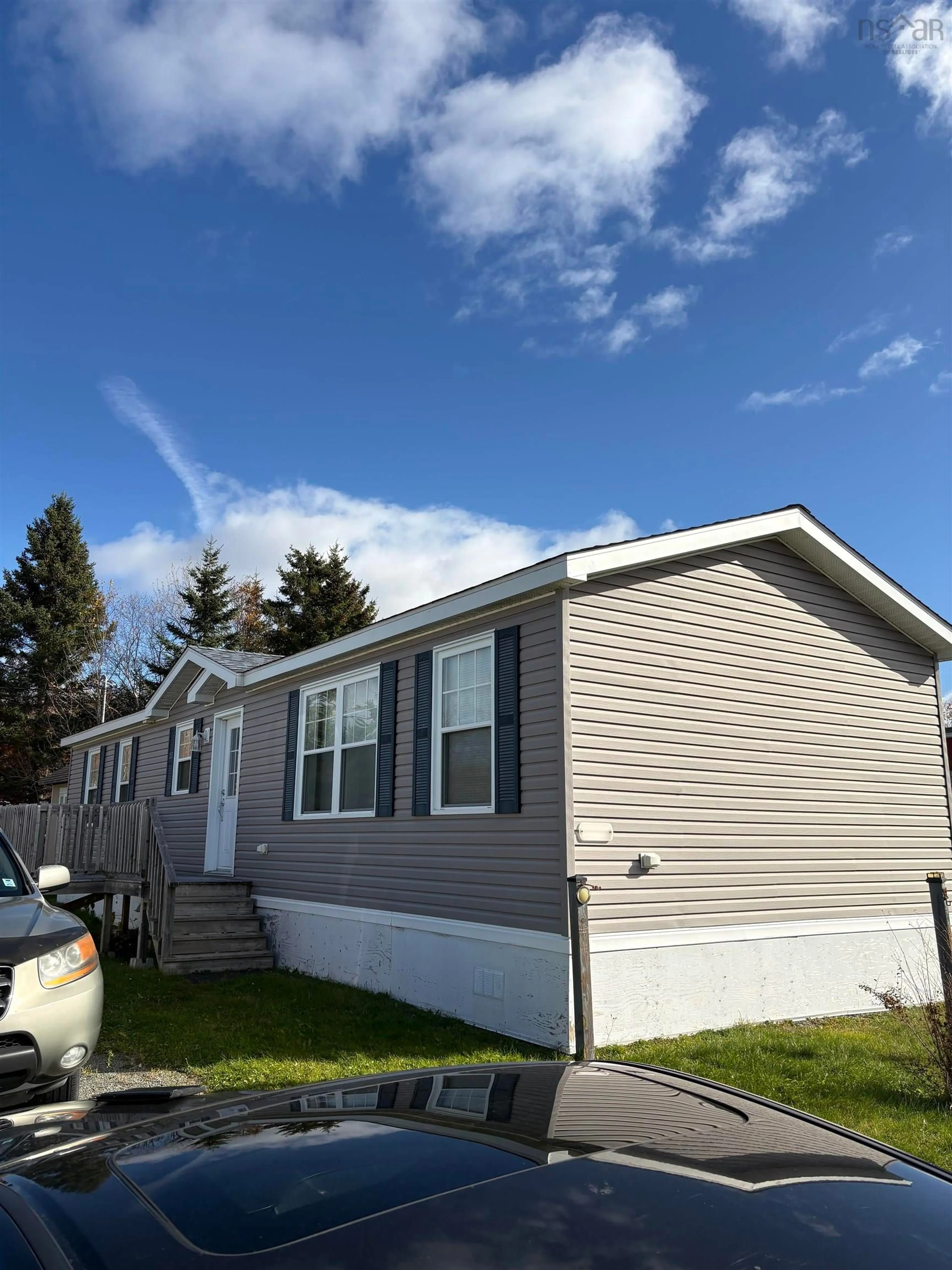 Home with vinyl exterior material, street for 108 Second St, Howie Centre Nova Scotia B1L 1C9