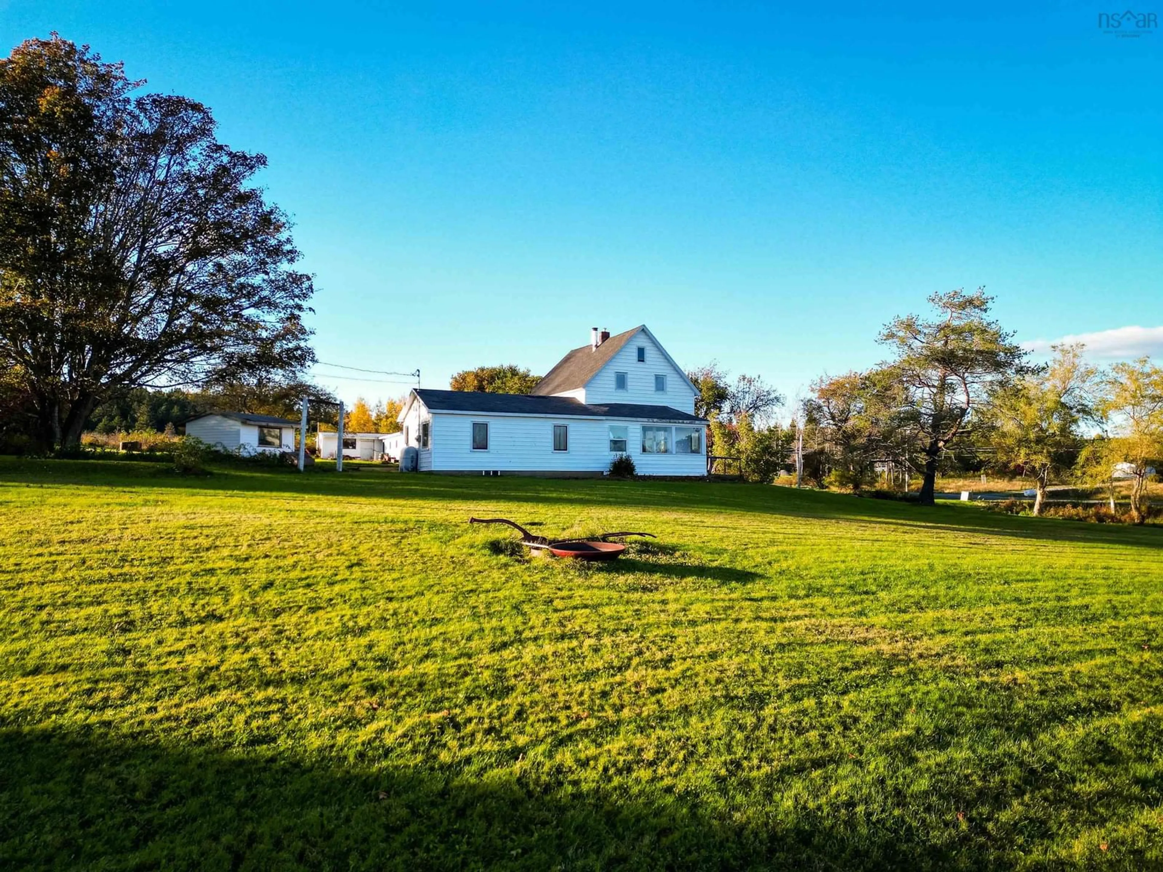 A pic from outside/outdoor area/front of a property/back of a property/a pic from drone, unknown for 21 Mountain Road, Coxheath Nova Scotia B1L 1A9
