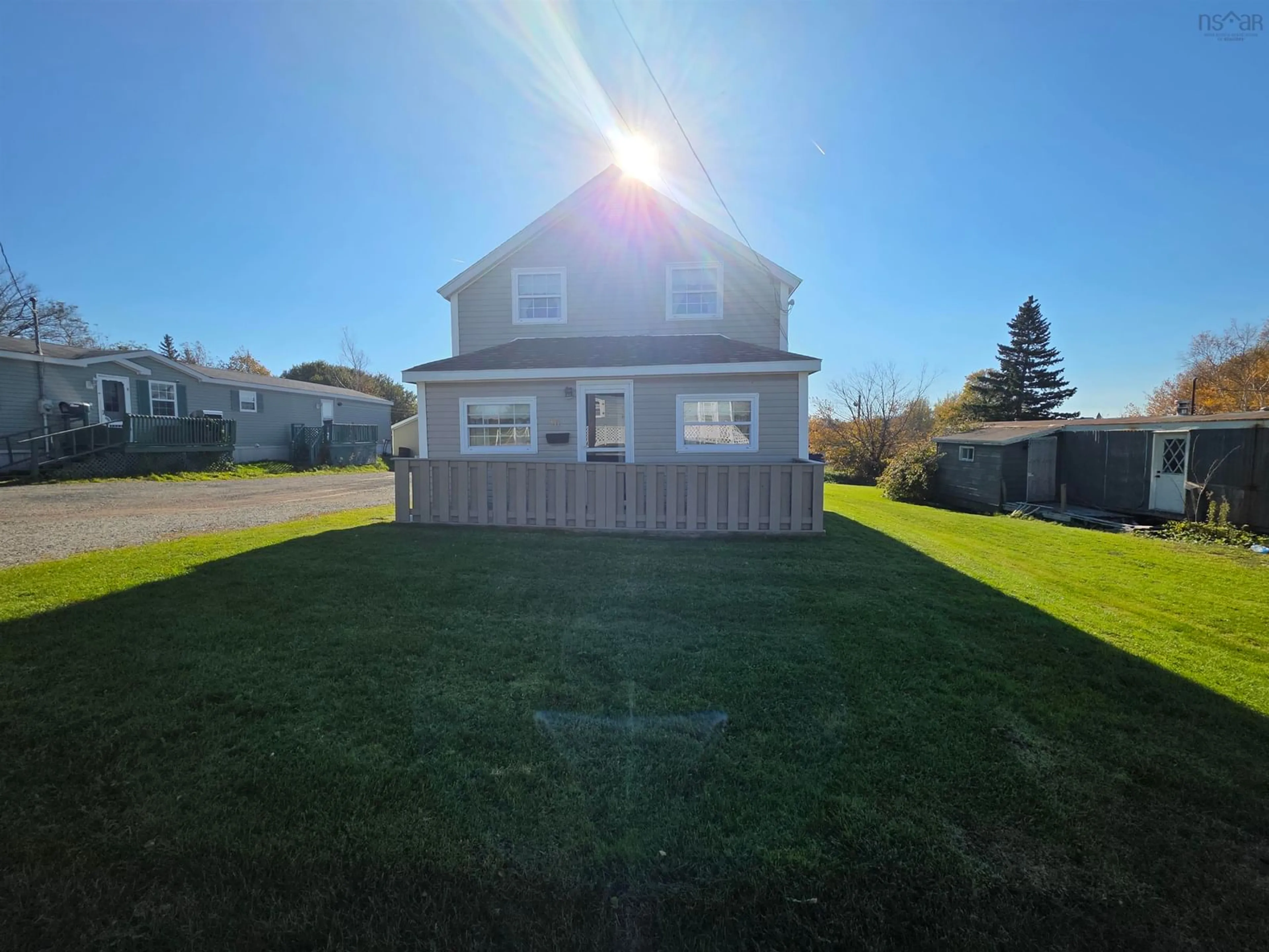 A pic from outside/outdoor area/front of a property/back of a property/a pic from drone, unknown for 40 Church St, Sydney Mines Nova Scotia B1V 2R9