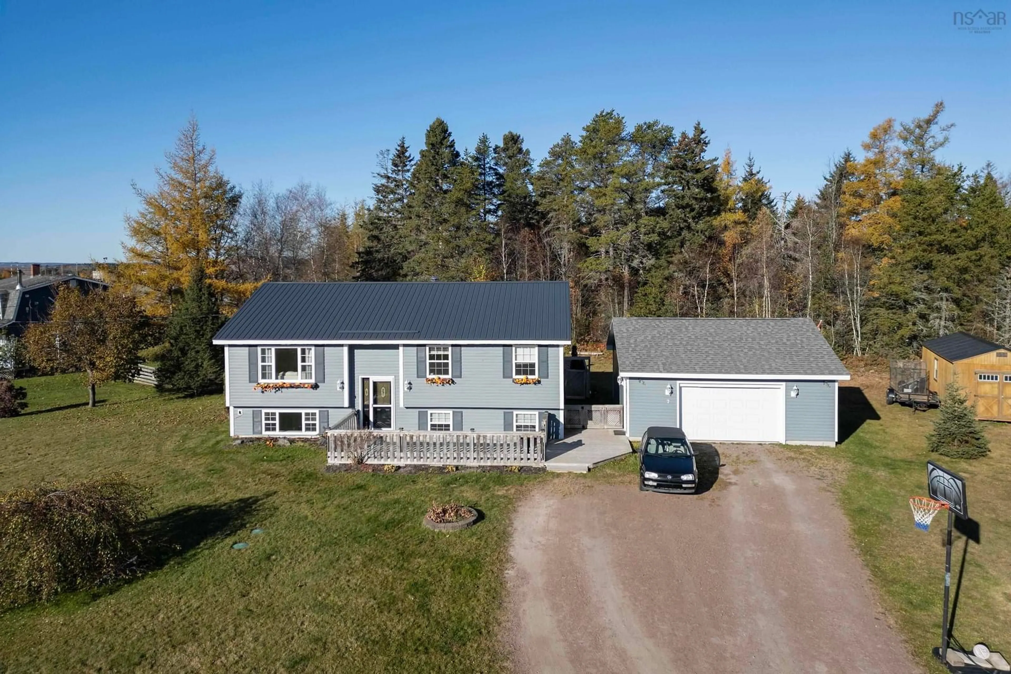 A pic from outside/outdoor area/front of a property/back of a property/a pic from drone, unknown for 7 Burns Dr, Upper Nappan Nova Scotia B4H 3Y4