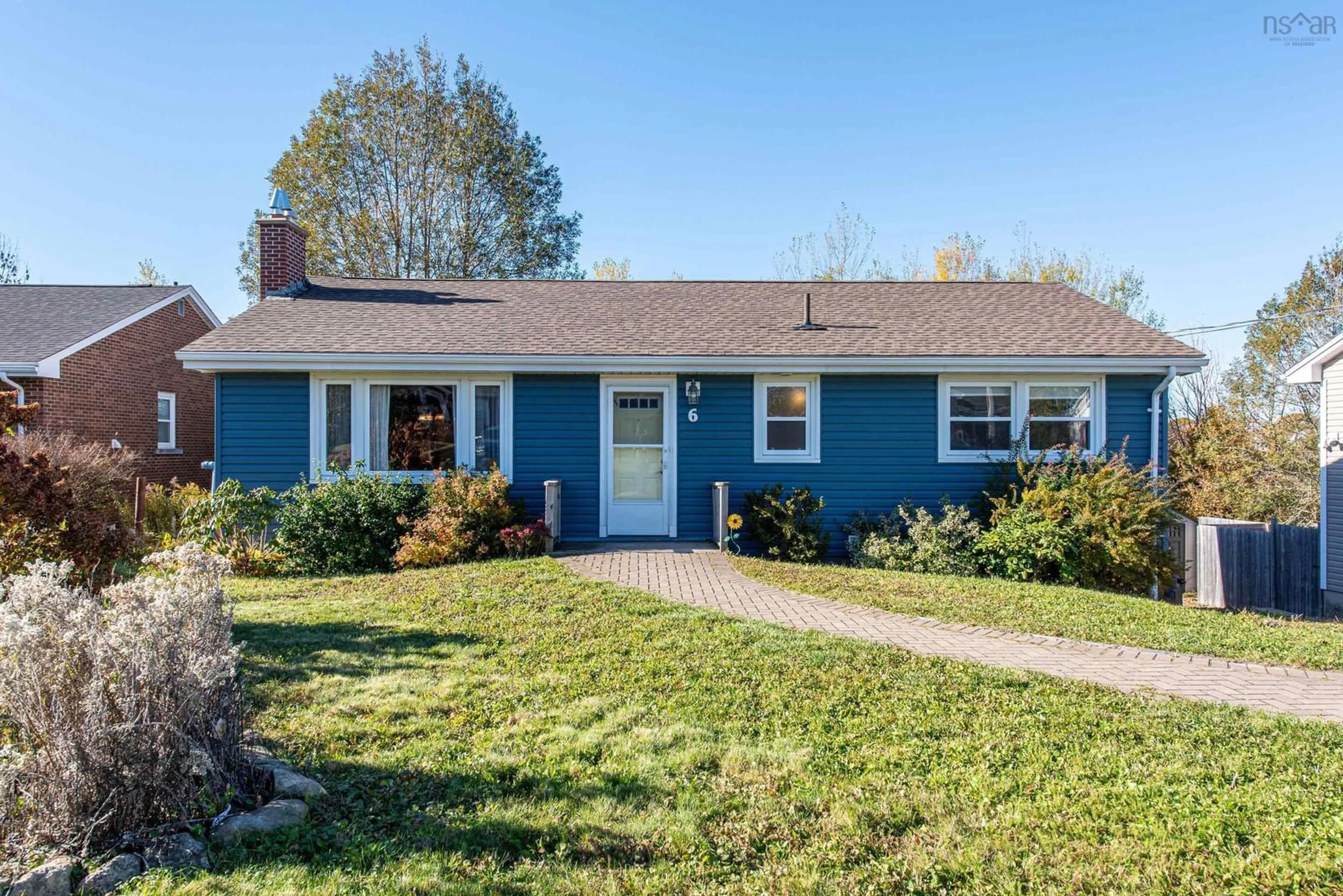 Home with vinyl exterior material, street for 6 Chestnut Lane, Dartmouth Nova Scotia B2Y 3X2