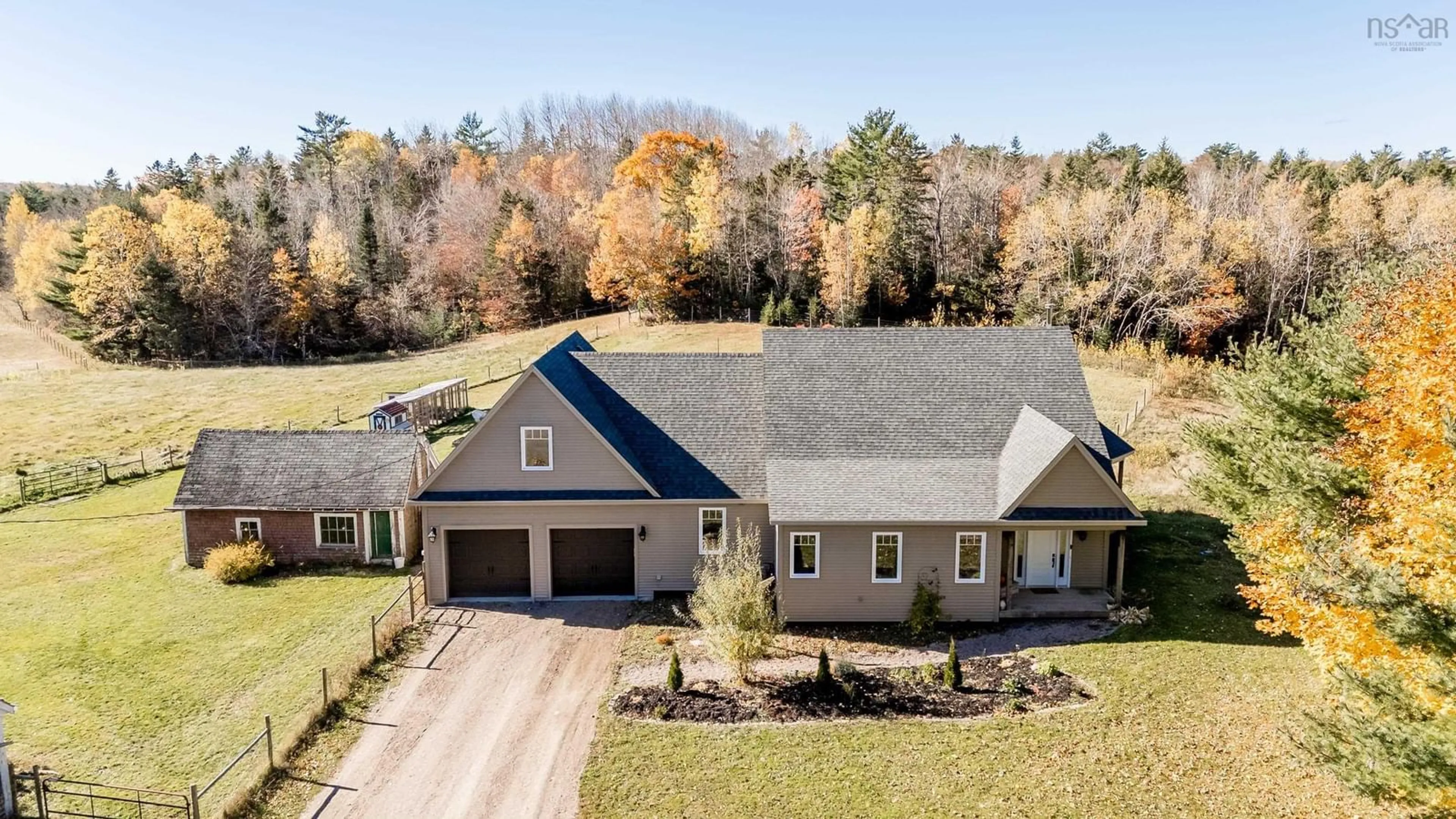 A pic from outside/outdoor area/front of a property/back of a property/a pic from drone, unknown for 1321 Greenfield Rd, Greenfield Nova Scotia B4P 2R1