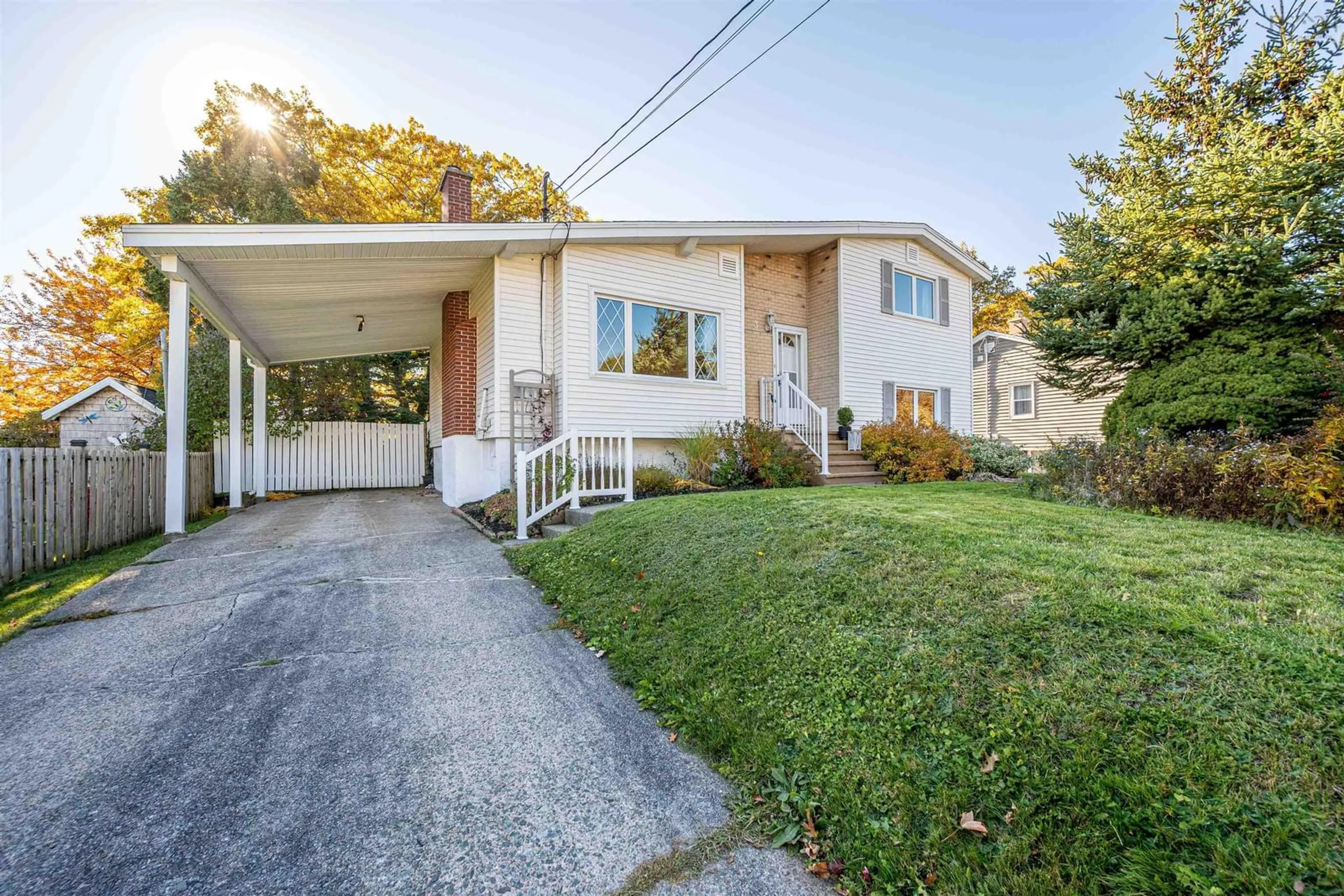 Home with vinyl exterior material, street for 3 Leaman Dr, Dartmouth Nova Scotia B3A 2K4