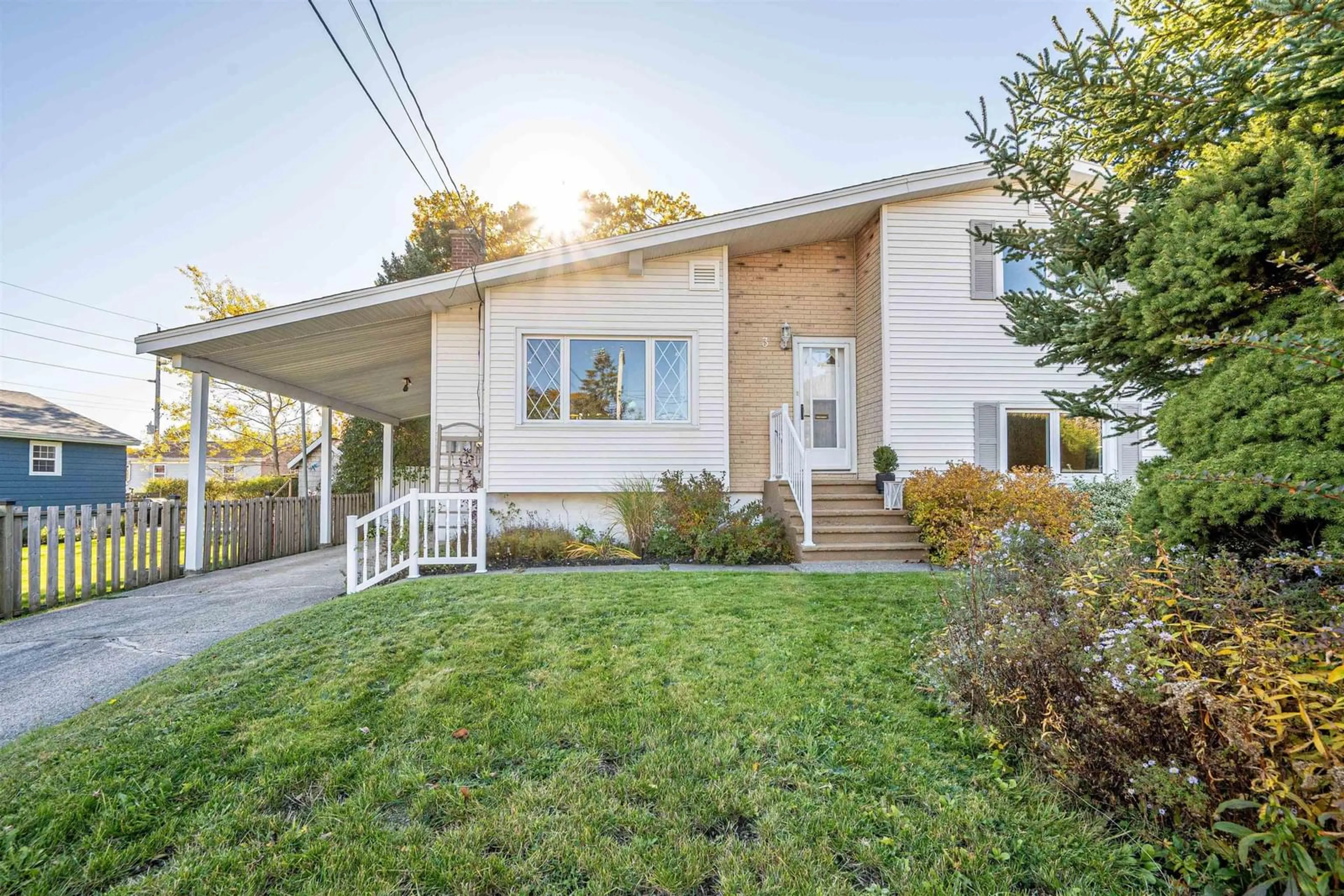 Home with vinyl exterior material, street for 3 Leaman Dr, Dartmouth Nova Scotia B3A 2K4