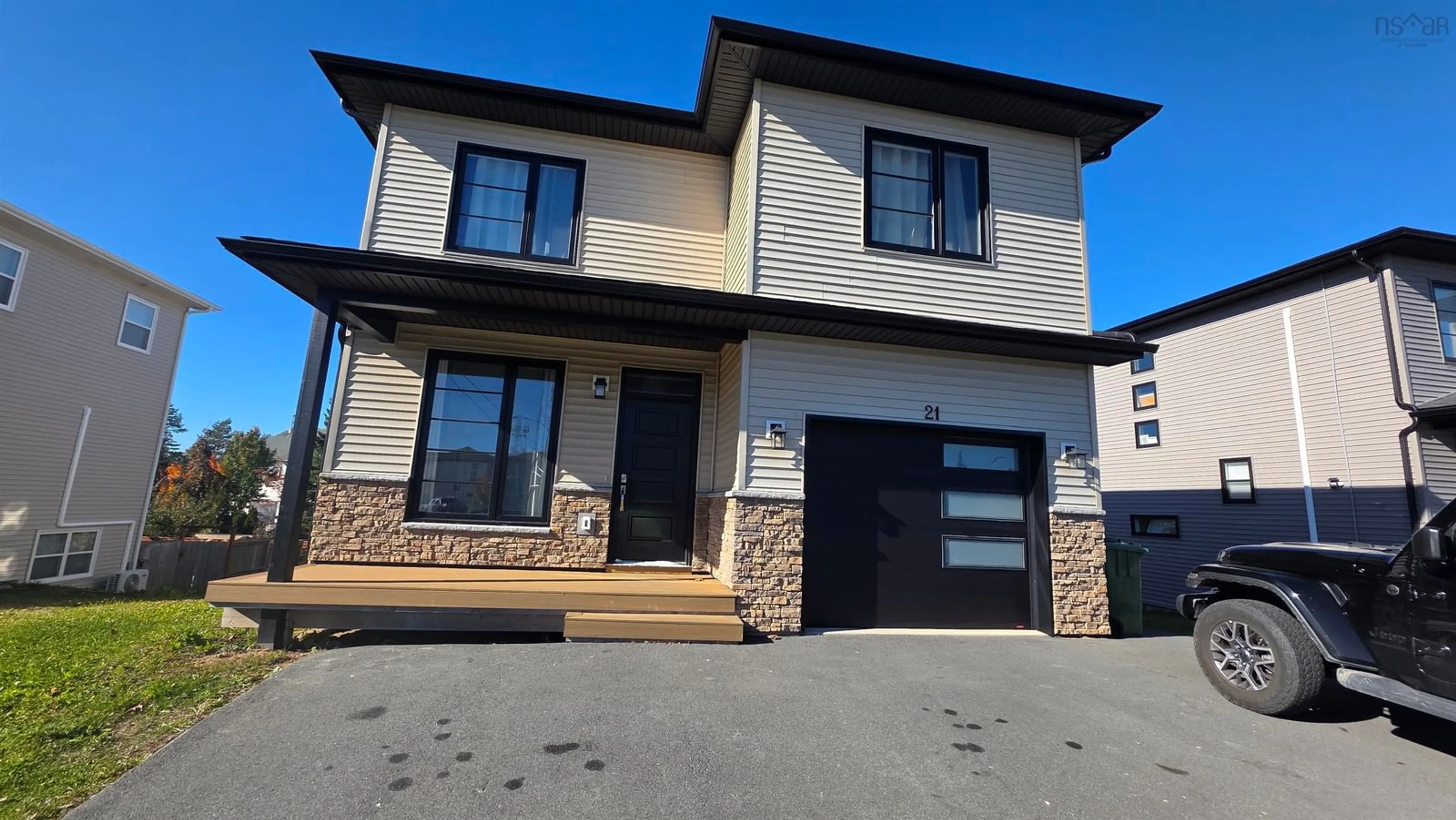 Home with brick exterior material, street for 21 Lagos Ave, Dartmouth Nova Scotia B2X 0A3
