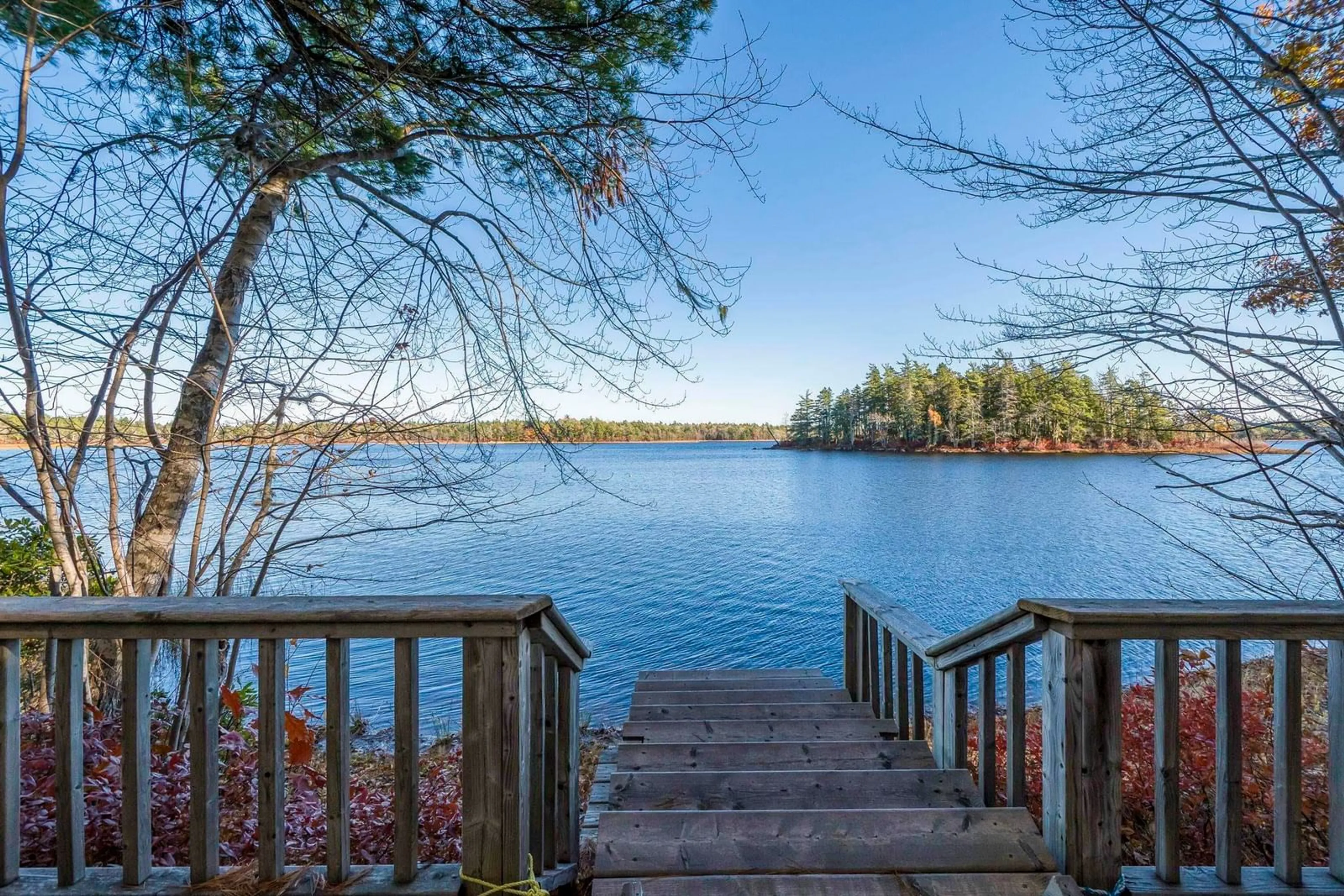 Patio, water/lake/river/ocean view for 928 Salmon Bay Dr, Greenfield Nova Scotia B0T 1E0