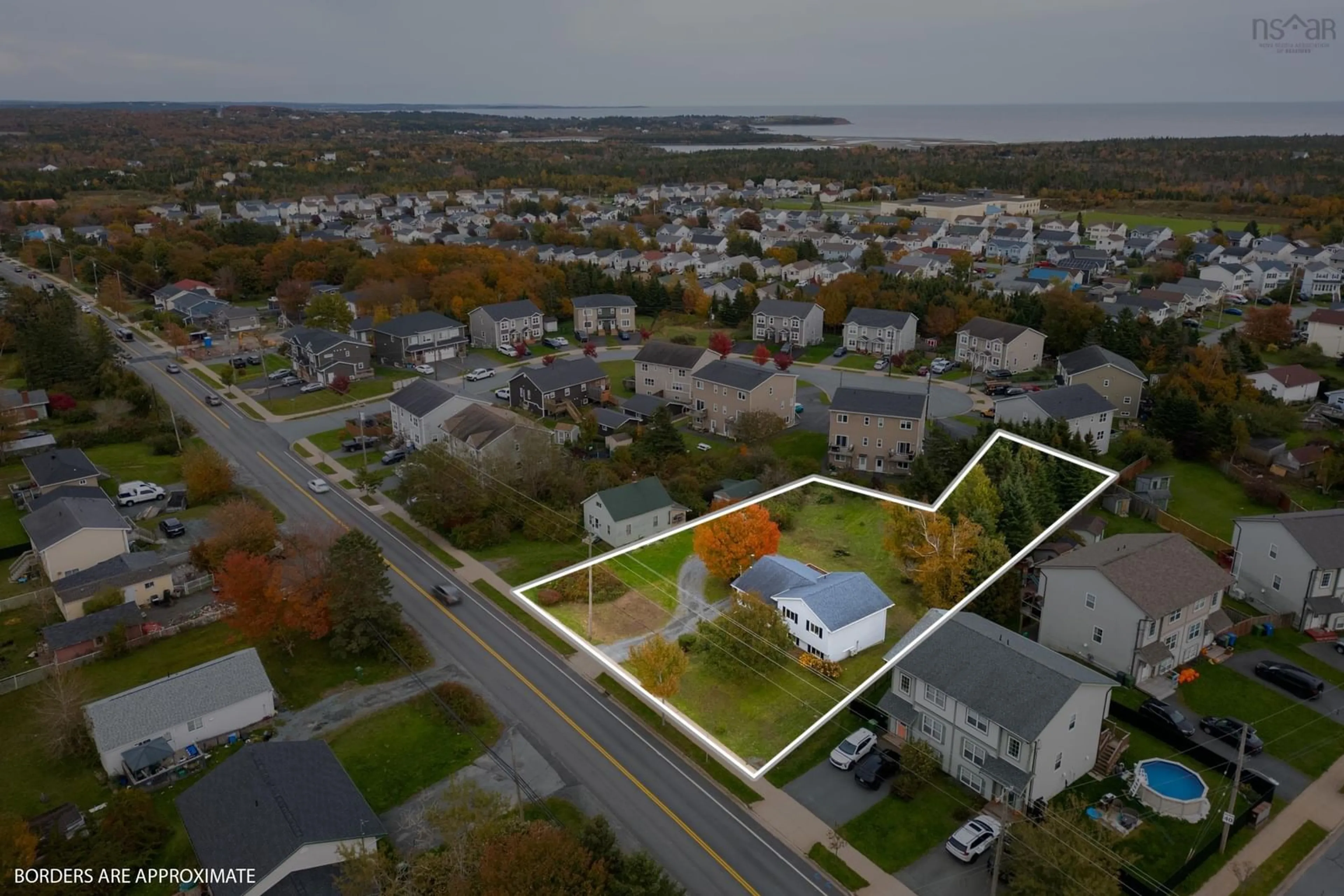 A pic from outside/outdoor area/front of a property/back of a property/a pic from drone, water/lake/river/ocean view for 481 Cow Bay Rd, Eastern Passage Nova Scotia B3G 1J6