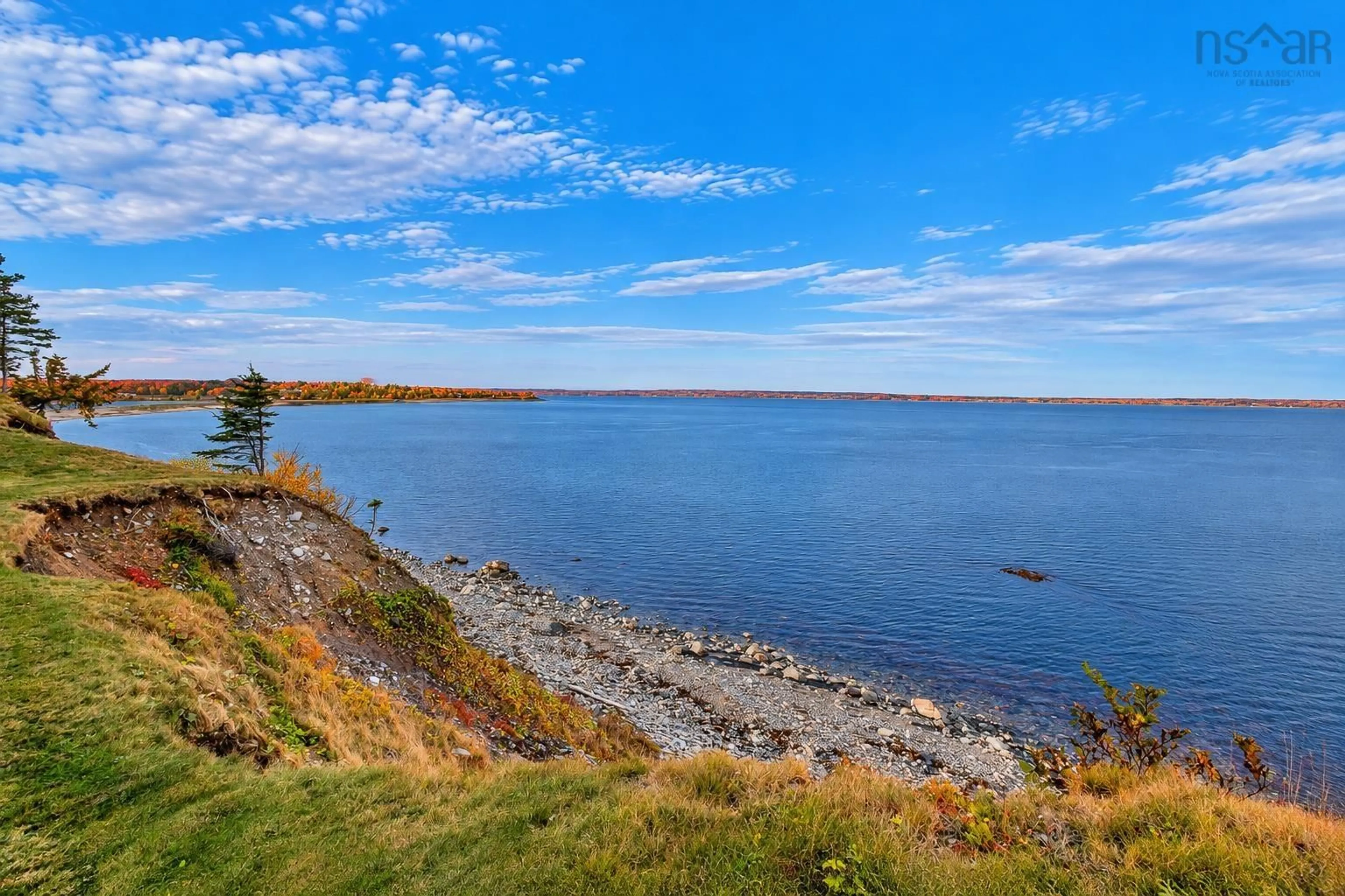 A pic from outside/outdoor area/front of a property/back of a property/a pic from drone, water/lake/river/ocean view for 1345 Mira Bay Dr, Bateston Nova Scotia B1C 2A9