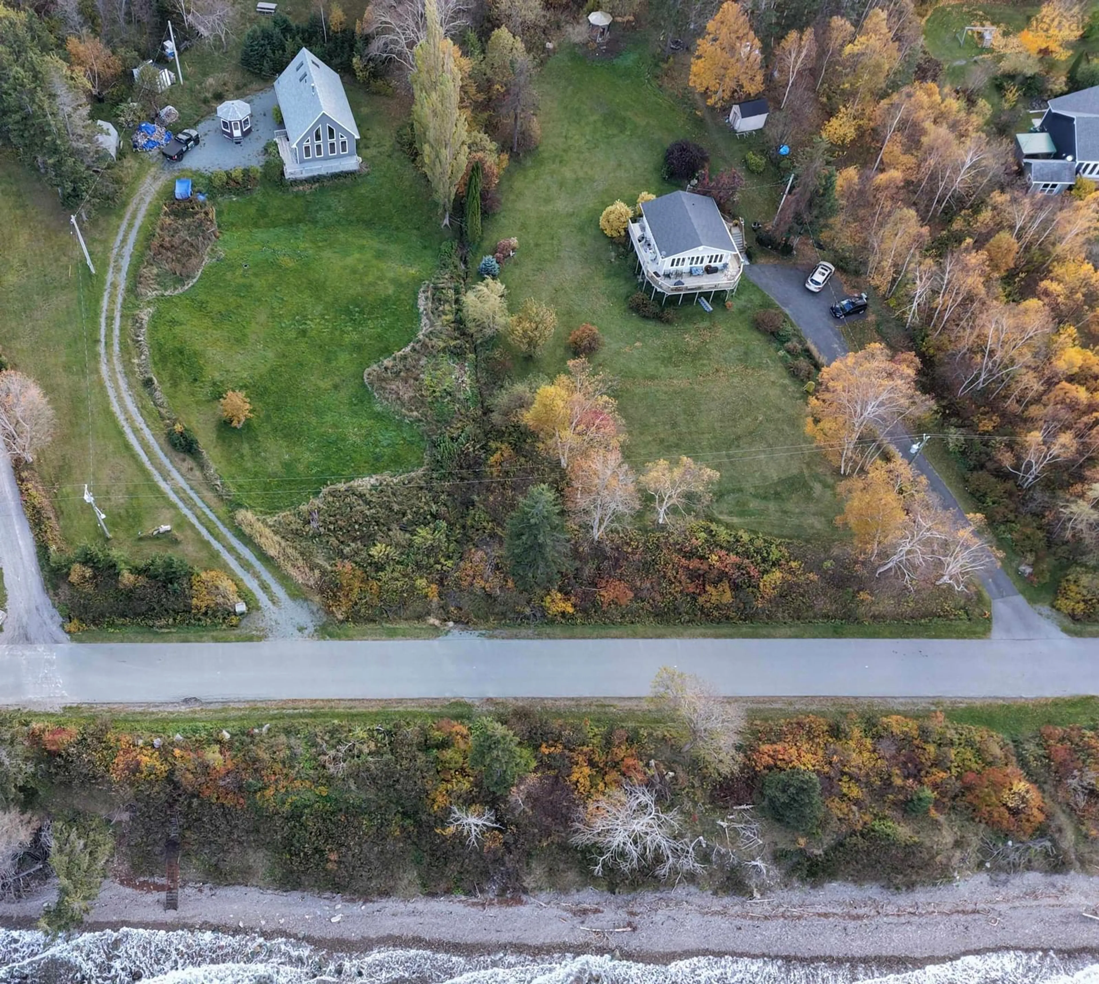 A pic from outside/outdoor area/front of a property/back of a property/a pic from drone, street for 366 Lakeshore Drive, Irish Cove Nova Scotia B0E 3B0
