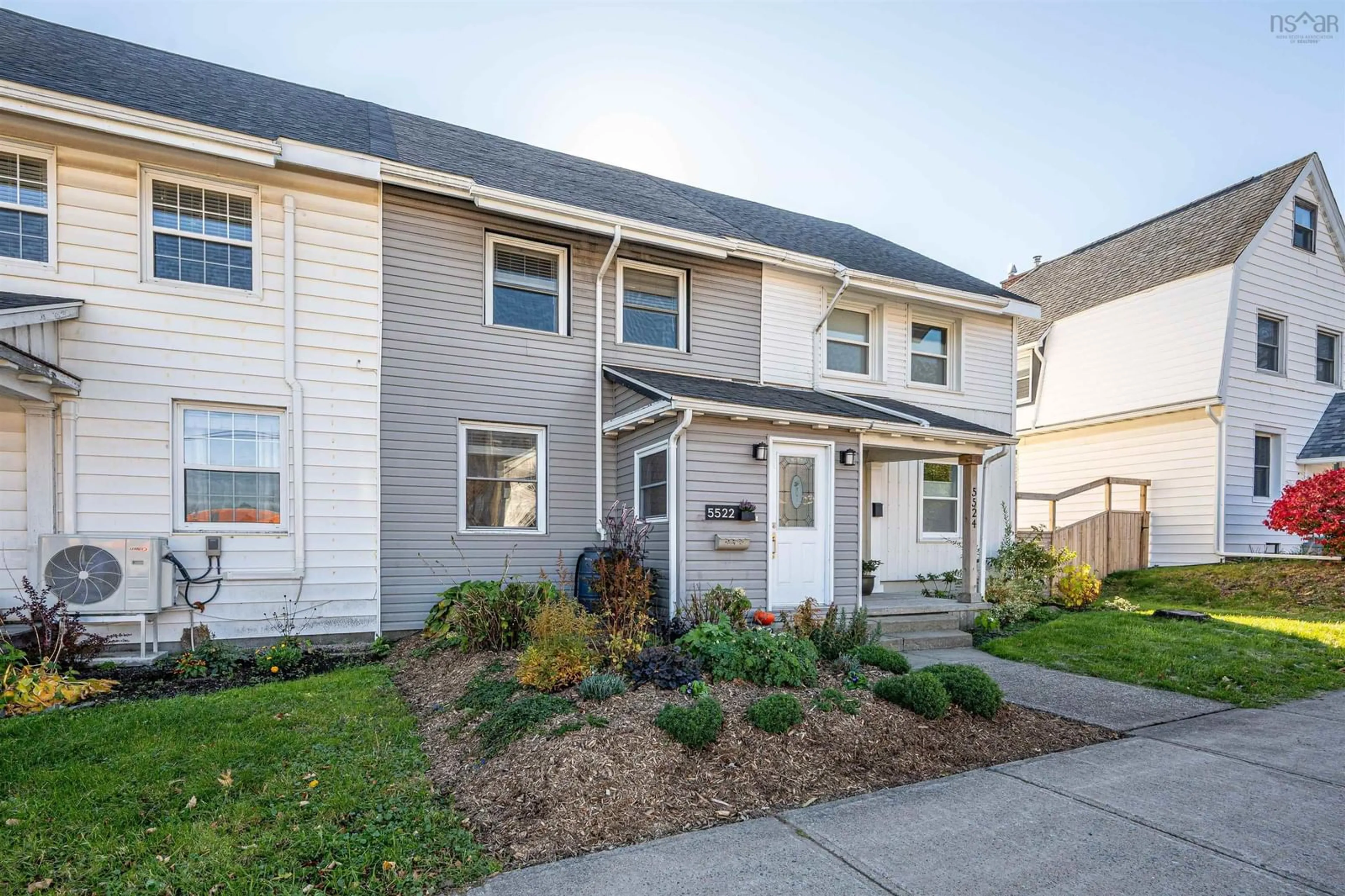 Home with vinyl exterior material, street for 5522 Duffus St, Halifax Nova Scotia B3K 2M4