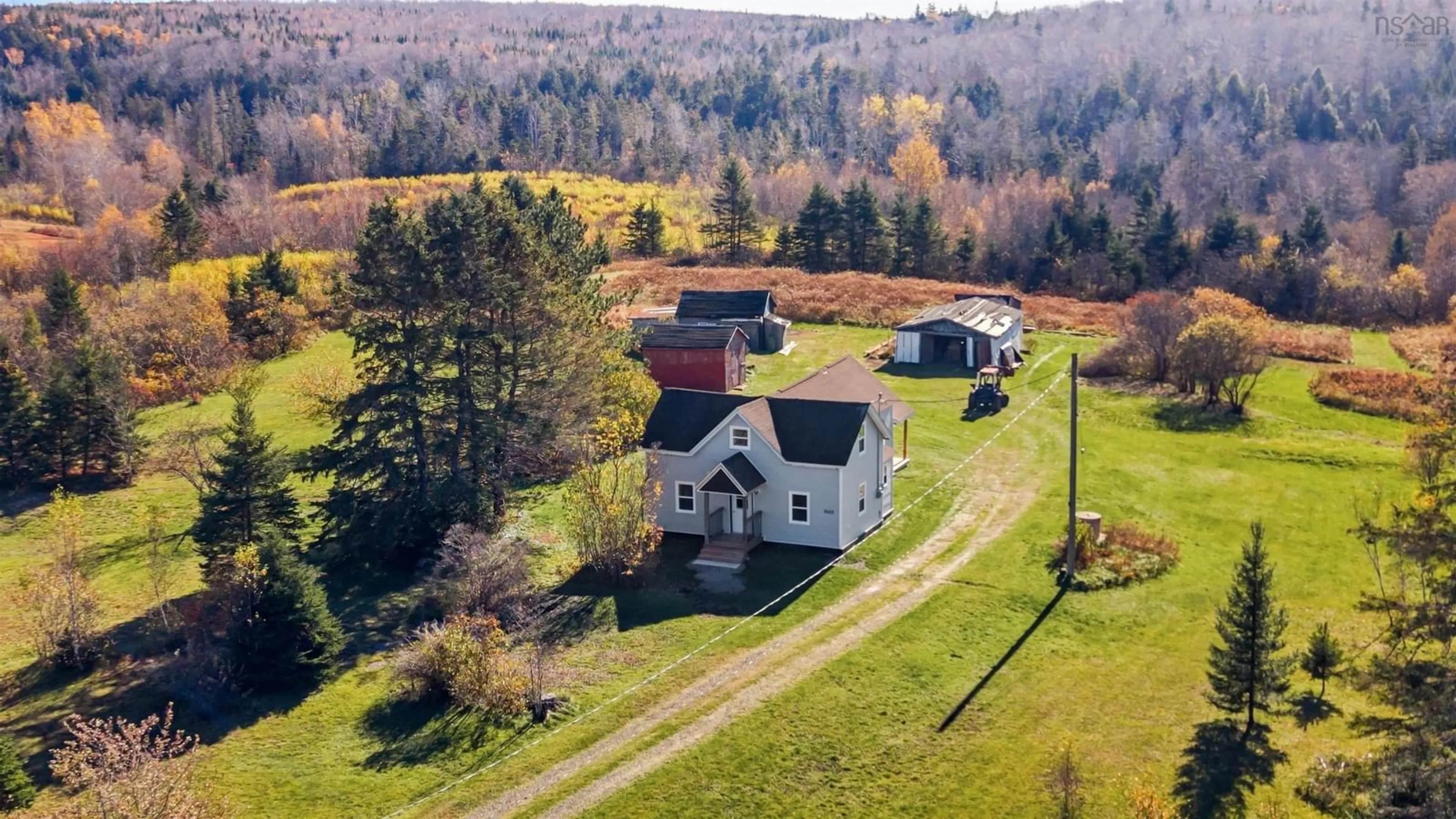 A pic from outside/outdoor area/front of a property/back of a property/a pic from drone, unknown for 3668 Mines Bass River Rd, Lornevale Nova Scotia B0G 1M0