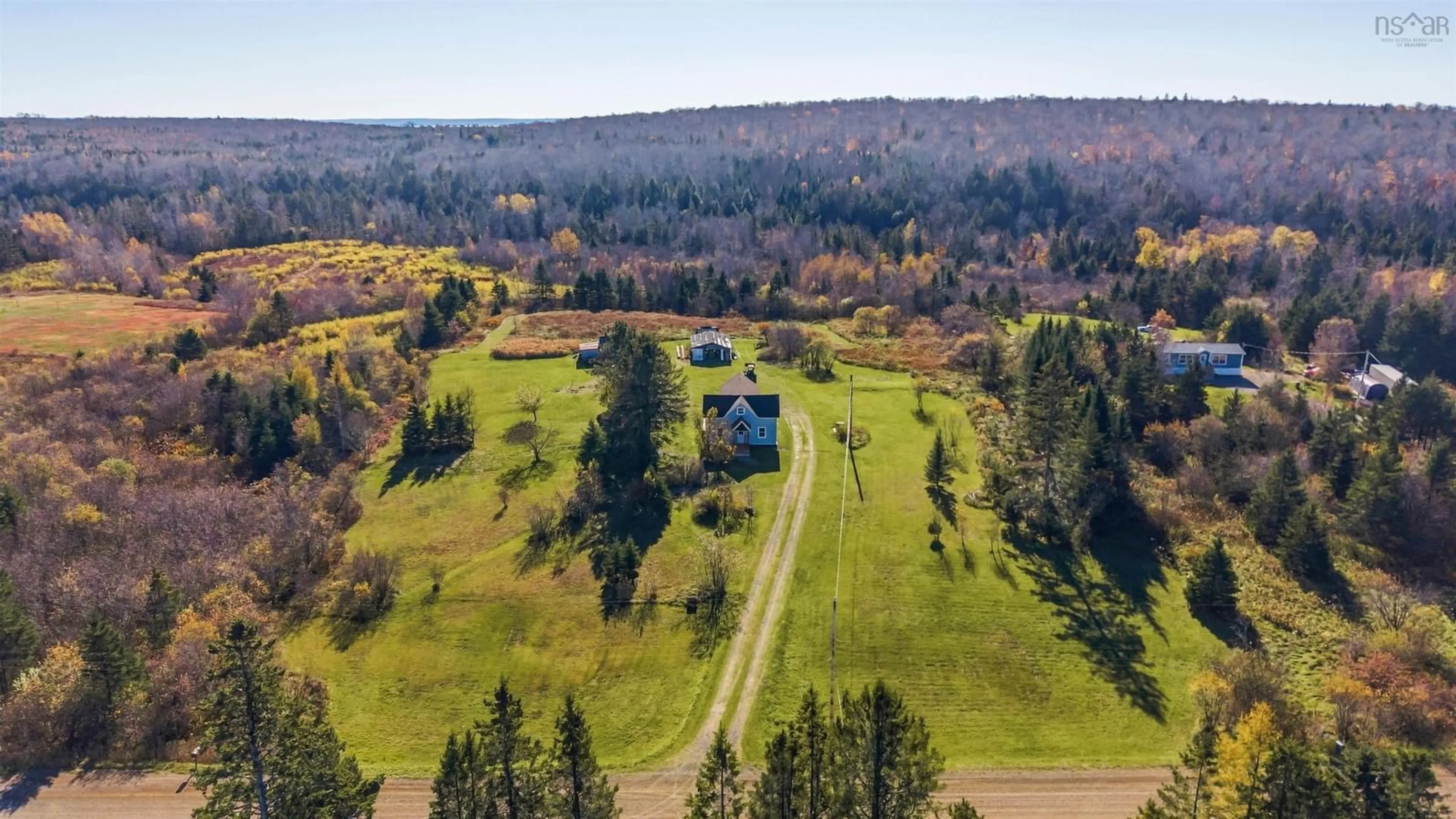 A pic from outside/outdoor area/front of a property/back of a property/a pic from drone, unknown for 3668 Mines Bass River Rd, Lornevale Nova Scotia B0G 1M0