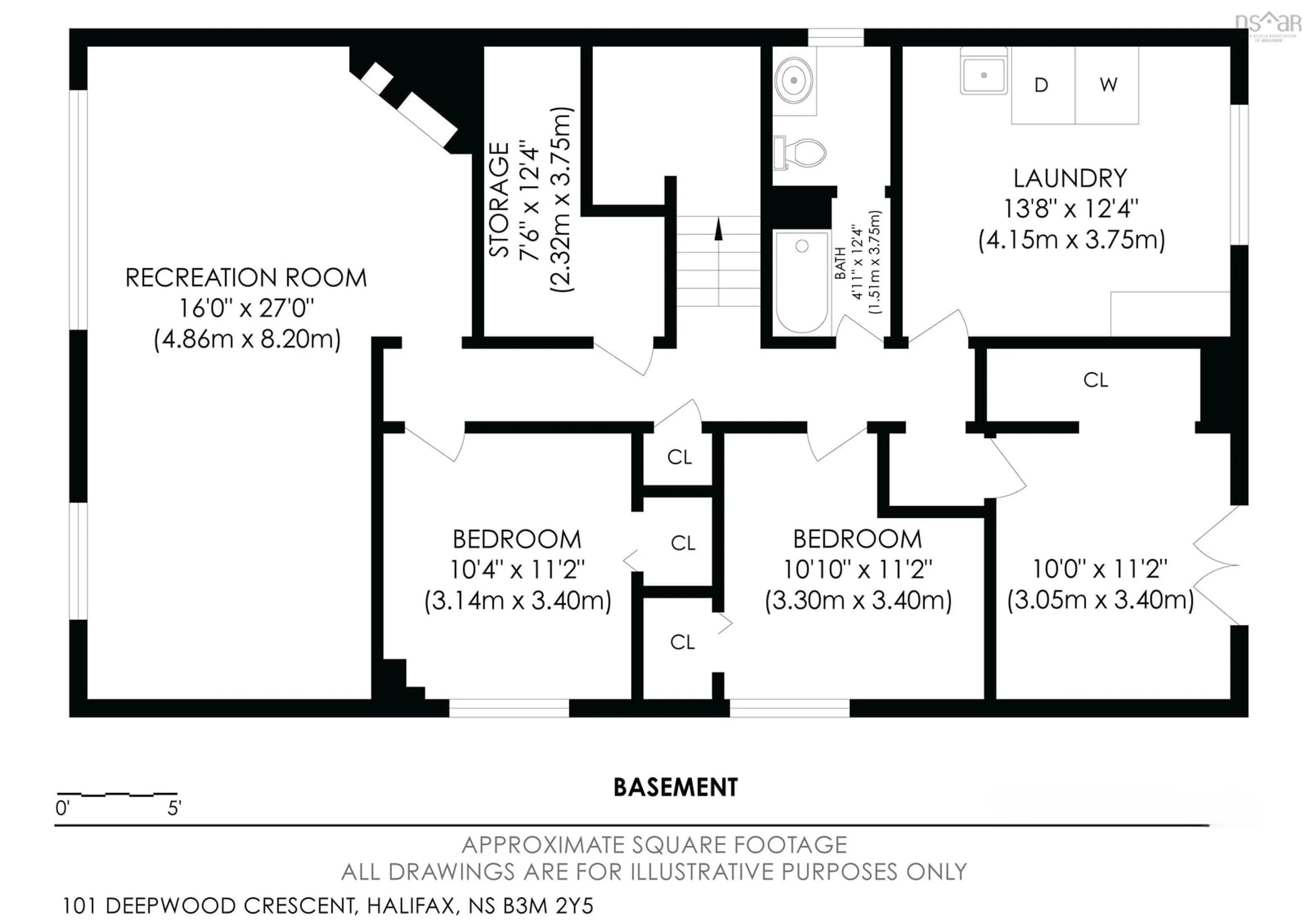 Floor plan for 101 Deepwood Cres, Halifax Nova Scotia B3M 2V8